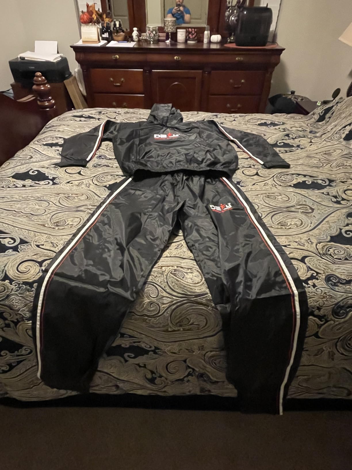 DEFY Heavy Duty Sauna Suit for Weight Loss Full Body Wrap Hoodie Men Women Anti-Rip Sweat suit Gym Workout Exercise Gear customer photo 2