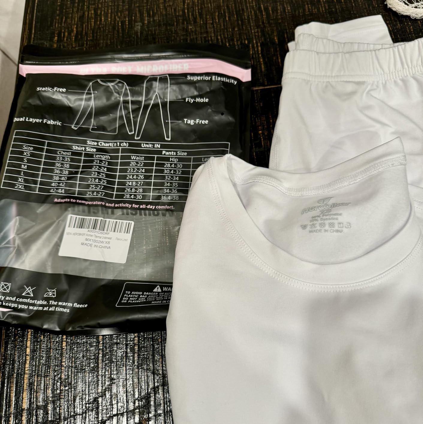 Thermal Underwear Women Ultra-Soft Set Base Layer Top & Bottom Long Johns with Fleece Lined Winter Warm customer photo 2