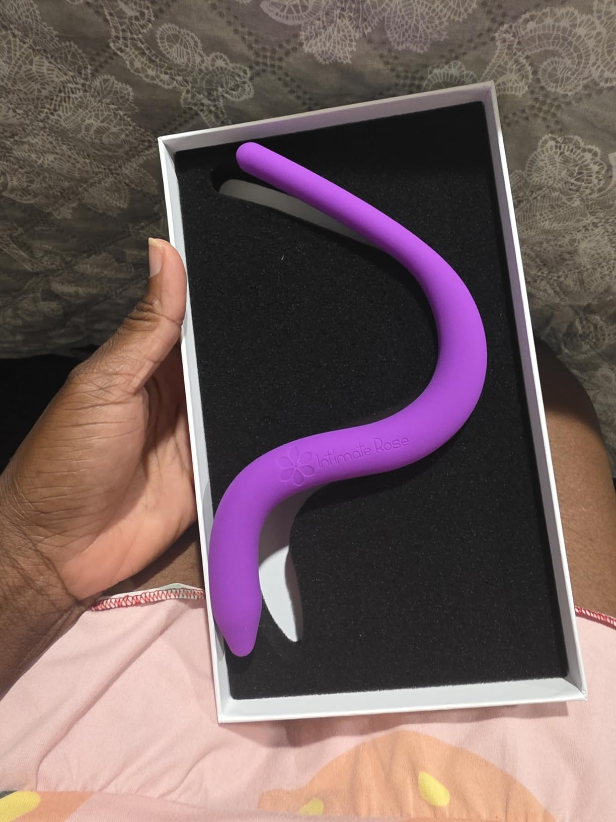 Intimate Rose Pelvic Wand, Pelvic Floor Muscle Trigger Point Massager, Perineal Massage Tool for Pelvic Physical Therapy & Pain Relief, BPA-Free, Latex-Free, Standard (Non-Vibration) customer photo 1