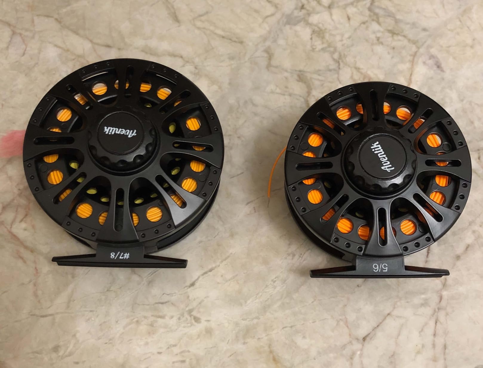 Aventik HVCE Graphite Fly Reel Center Drag System Classic III Graphite Large Arbor Sizes 3/4, 5/6, 7/8 Fly Fishing Reels customer photo 1
