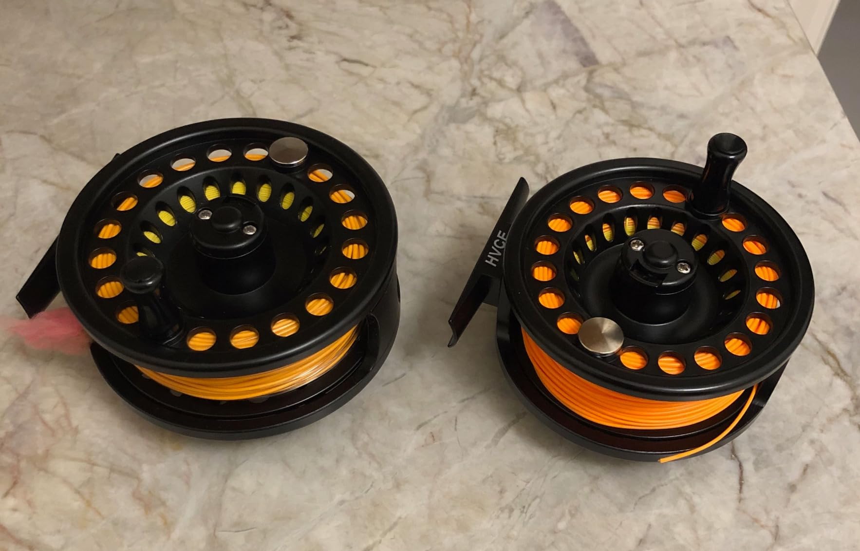 Aventik HVCE Graphite Fly Reel Center Drag System Classic III Graphite Large Arbor Sizes 3/4, 5/6, 7/8 Fly Fishing Reels customer photo 2