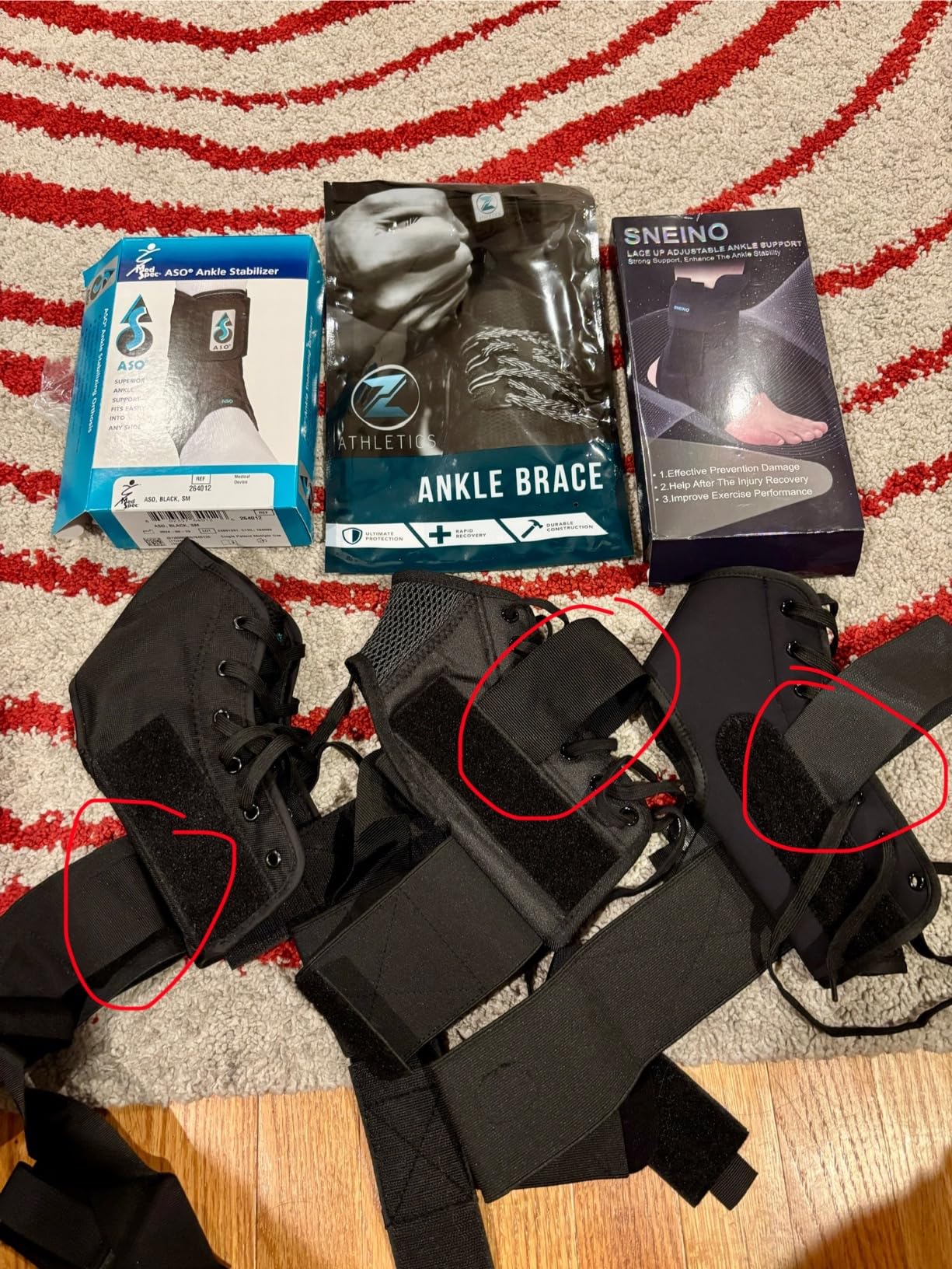 Ankle Brace for Women Men - Ankle Support Brace for Sprained Ankle, Ankle Stabilizer for Achilles, Tendon, Sprain, Injury Recovery, Lace up Ankle wrap for Running, Basketball, Volleyball (Medium, Ankle Brace) customer photo 1