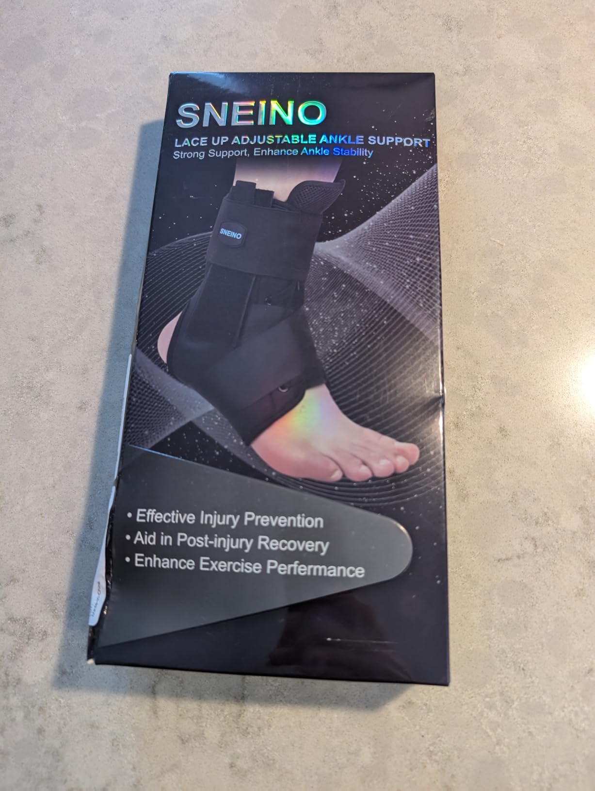 Ankle Brace for Women Men - Ankle Support Brace for Sprained Ankle, Ankle Stabilizer for Achilles, Tendon, Sprain, Injury Recovery, Lace up Ankle wrap for Running, Basketball, Volleyball (Medium, Ankle Brace) customer photo 2