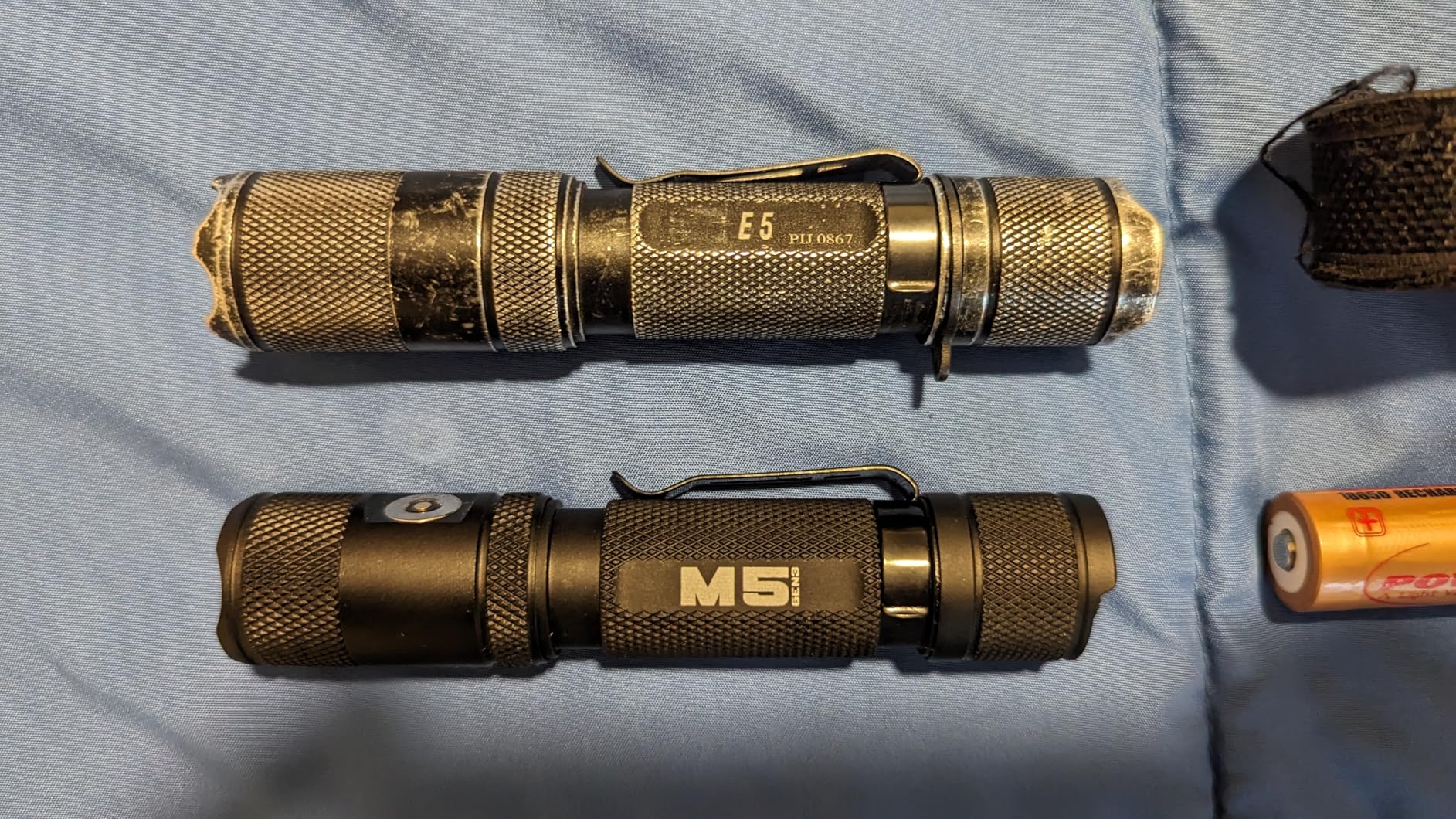 PowerTac M5-G3 2030 Lumens Rechargeable Tactical Flashlight, 330M Throw with Magnetic Charging and Dual Switch, LED Flashlight for Outdoor Emergency customer photo 2