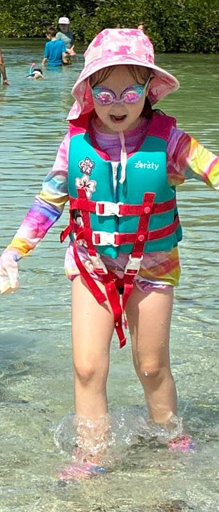 Zeraty Toddler Swim Vest Neoprene Kids Float Jacket Swimming Aid for Children Girls and Boys 20-30-40-50-60-70-80Lbs with Dual Adjustable Safety Straps customer photo 2