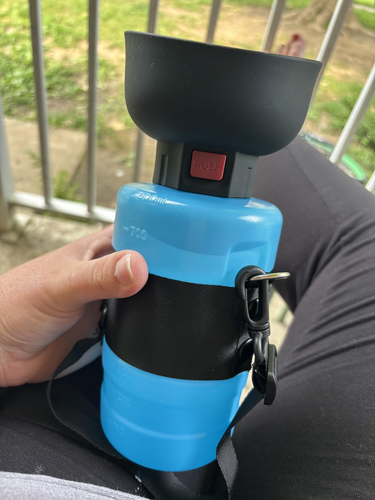 lesotc Dog Water Bottle, Portable Water Dispenser with Bowl, Leak Proof Pet Travel Squeeze Bottle, Puppy Essentials Dog Stuff Accessories for Outdoor Walking, Hiking, Camping customer photo 1