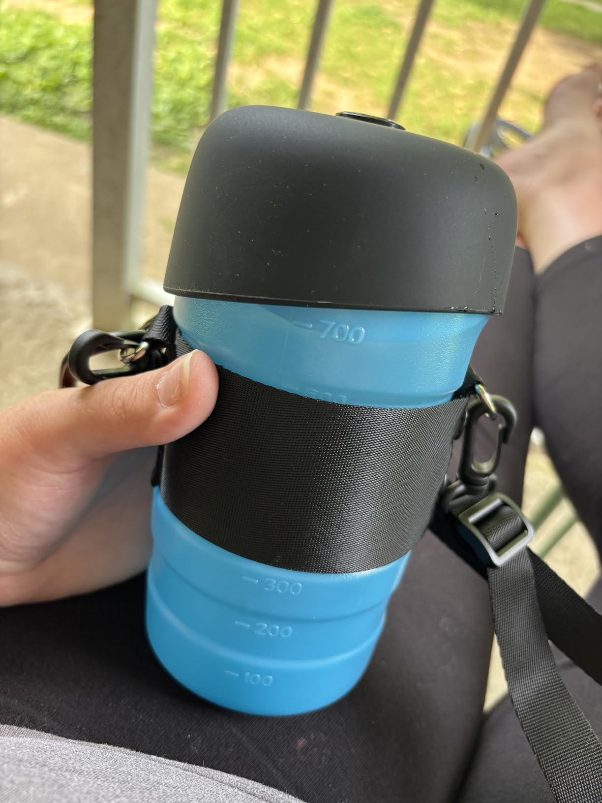 lesotc Dog Water Bottle, Portable Water Dispenser with Bowl, Leak Proof Pet Travel Squeeze Bottle, Puppy Essentials Dog Stuff Accessories for Outdoor Walking, Hiking, Camping customer photo 2