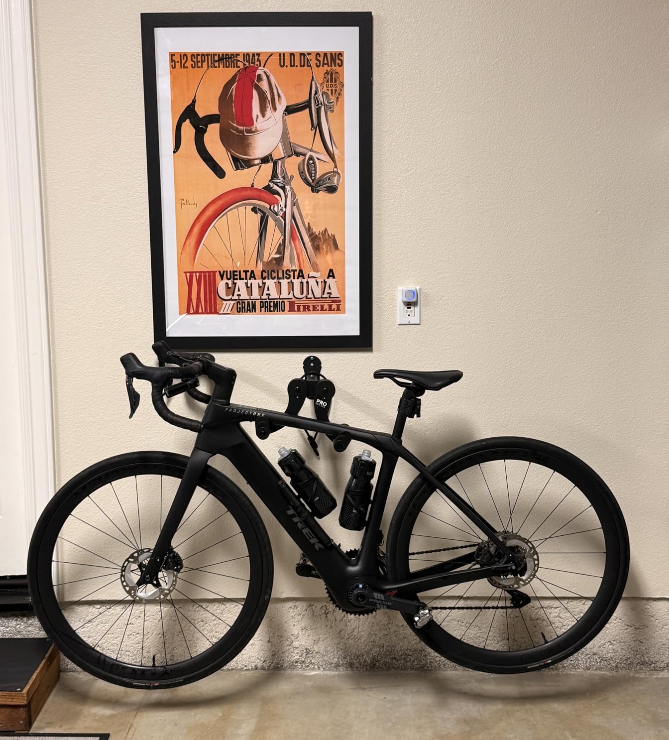 PRO BIKE TOOL Bike Wall Mount - Bike Rack for Garage Wall Mount - Horizontal Bike Storage Rack for Indoor Bicycle Storage - Wall Mounted Bike Hanger for Road, Mountain & Hybrid Bikes customer photo 2