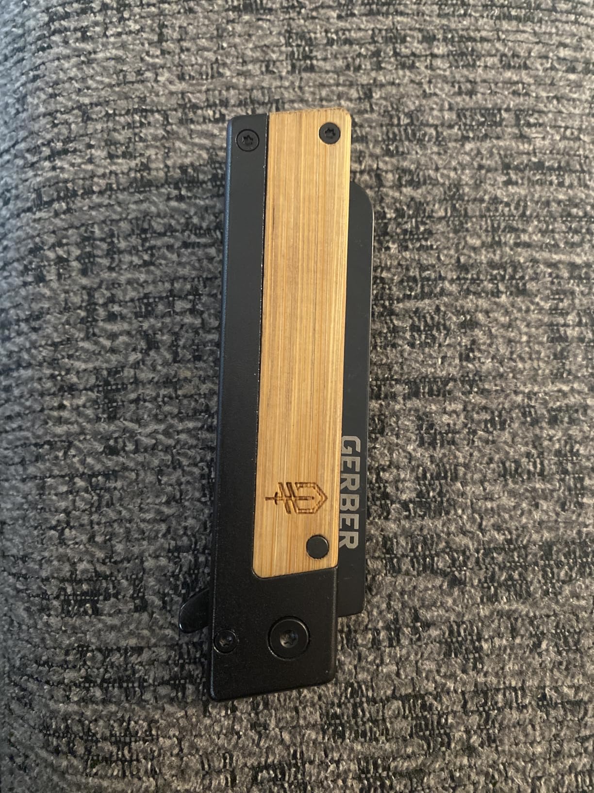 Gerber Gear Quadrant Clip Folding Pocket Knife, EDC Plain Edge Flipper Knife with Pocket Clip, Gifts for Men, Stainless Steel Survival Tool, Bamboo customer photo 1