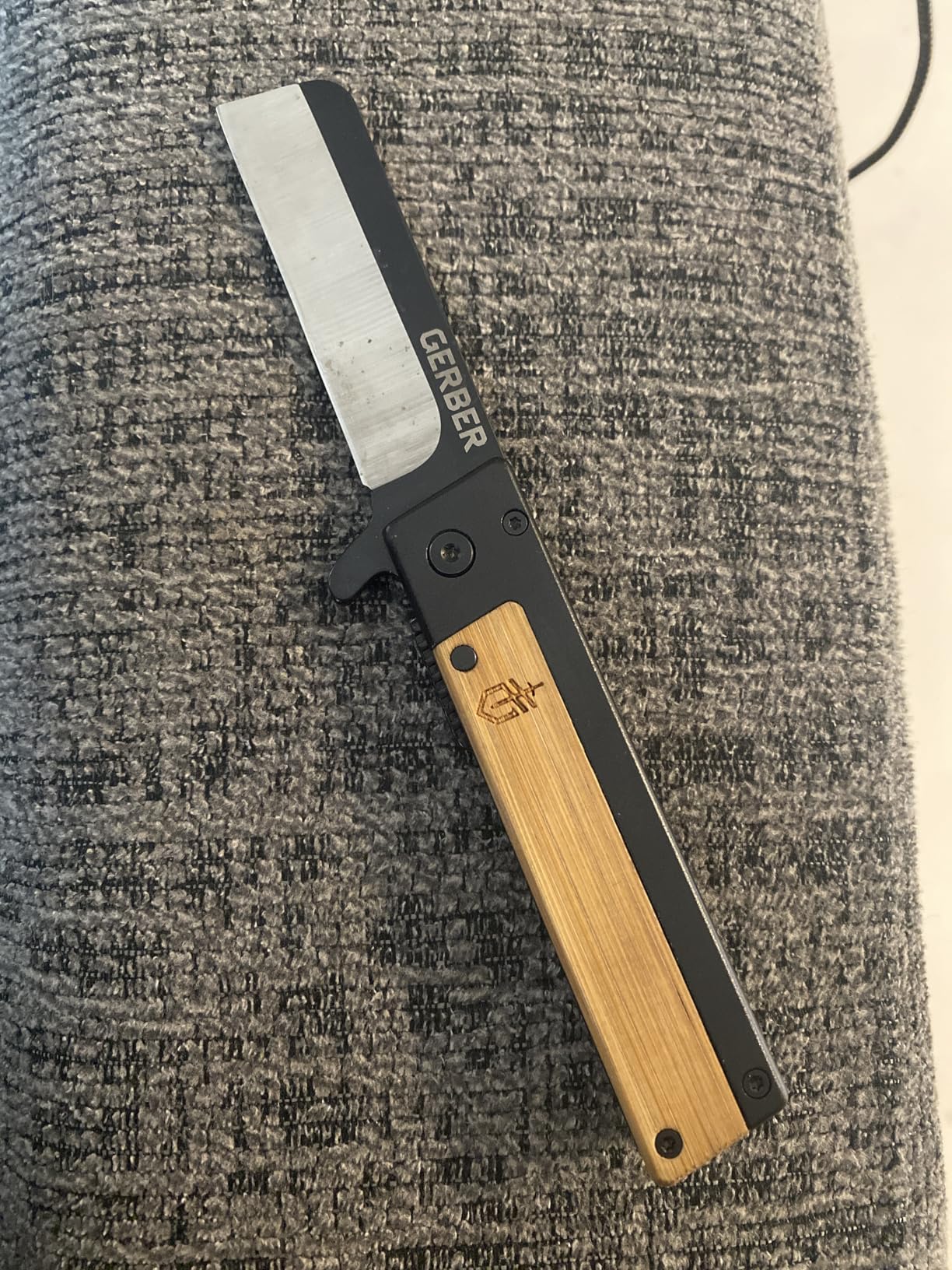 Gerber Gear Quadrant Clip Folding Pocket Knife, EDC Plain Edge Flipper Knife with Pocket Clip, Gifts for Men, Stainless Steel Survival Tool, Bamboo customer photo 2