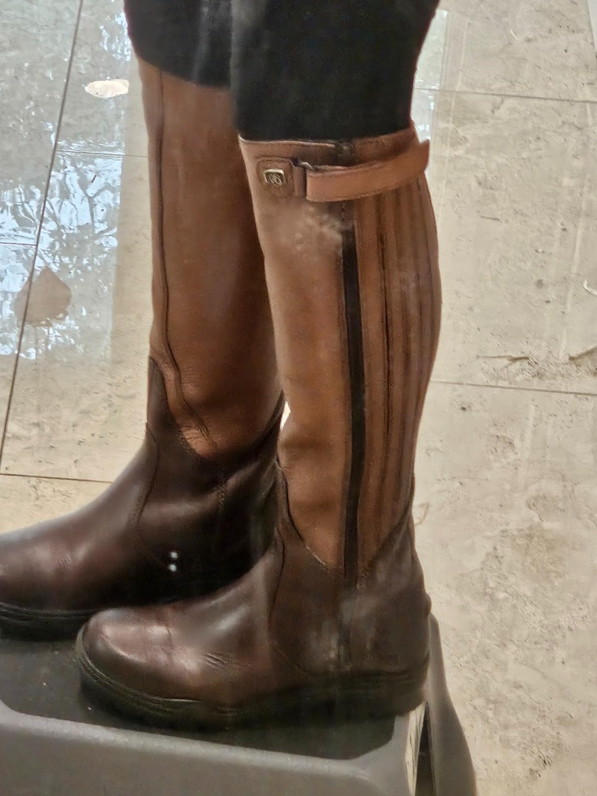 Mountain Horse Women's Moorland II Highrider Tall Riding Boot - Full-Grain Leather Waterproof Side-Zip Equestrian Boots customer photo 1