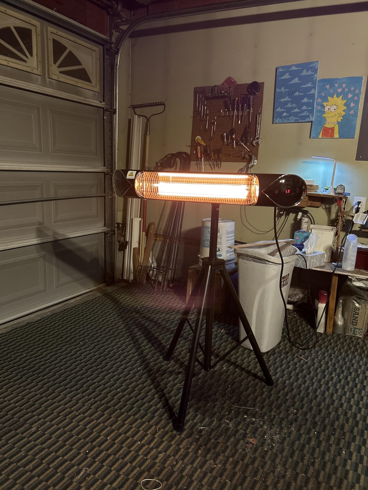 Briza Infrared Electric Patio Heater - Indoor/Outdoor Heater - Portable Wall/Garage Heater - 1500W - use with Stand - Mount to Ceiling/Wall customer photo 2
