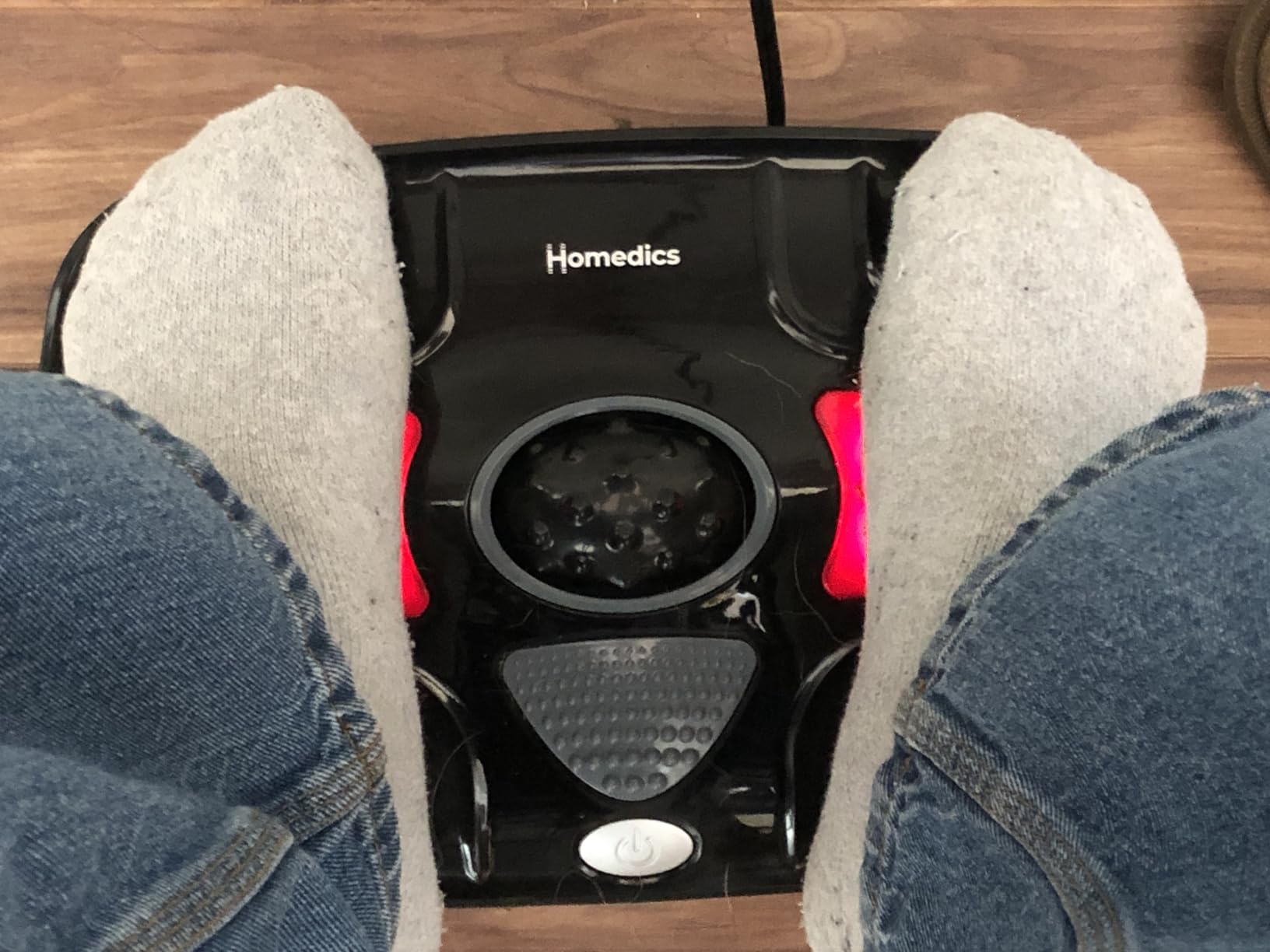 HoMedics Vibration Foot Massager - Heated Portable Foot Massager Machine, Soothing Heat with Multi-Point Sensations and Toe-Touch Control customer photo 1