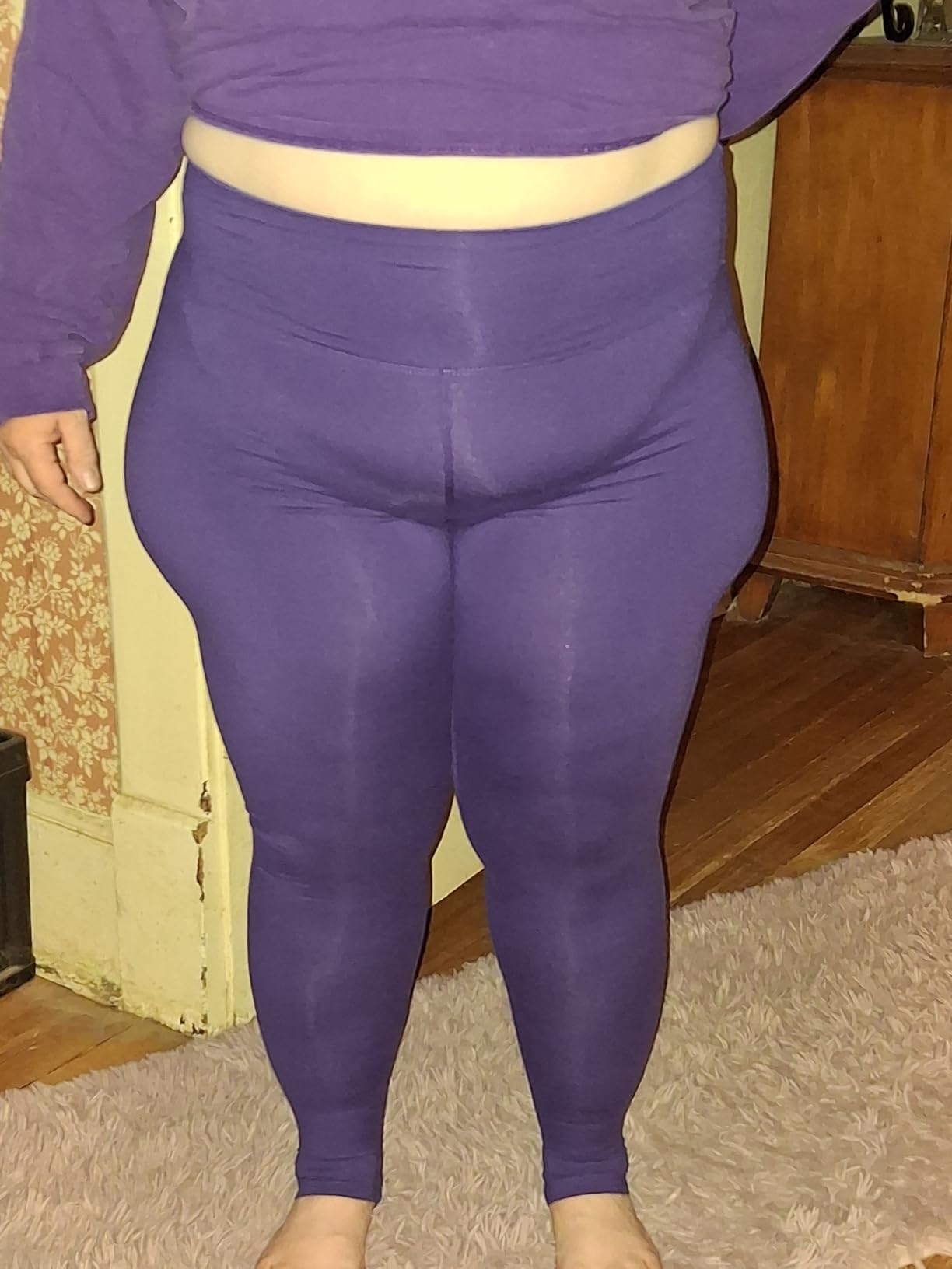 VALANDY Creamlush High Waisted Leggings for Women Buttery Soft Stretchy Tummy Control Workout Yoga Running Pants(S-3XL) customer photo 2