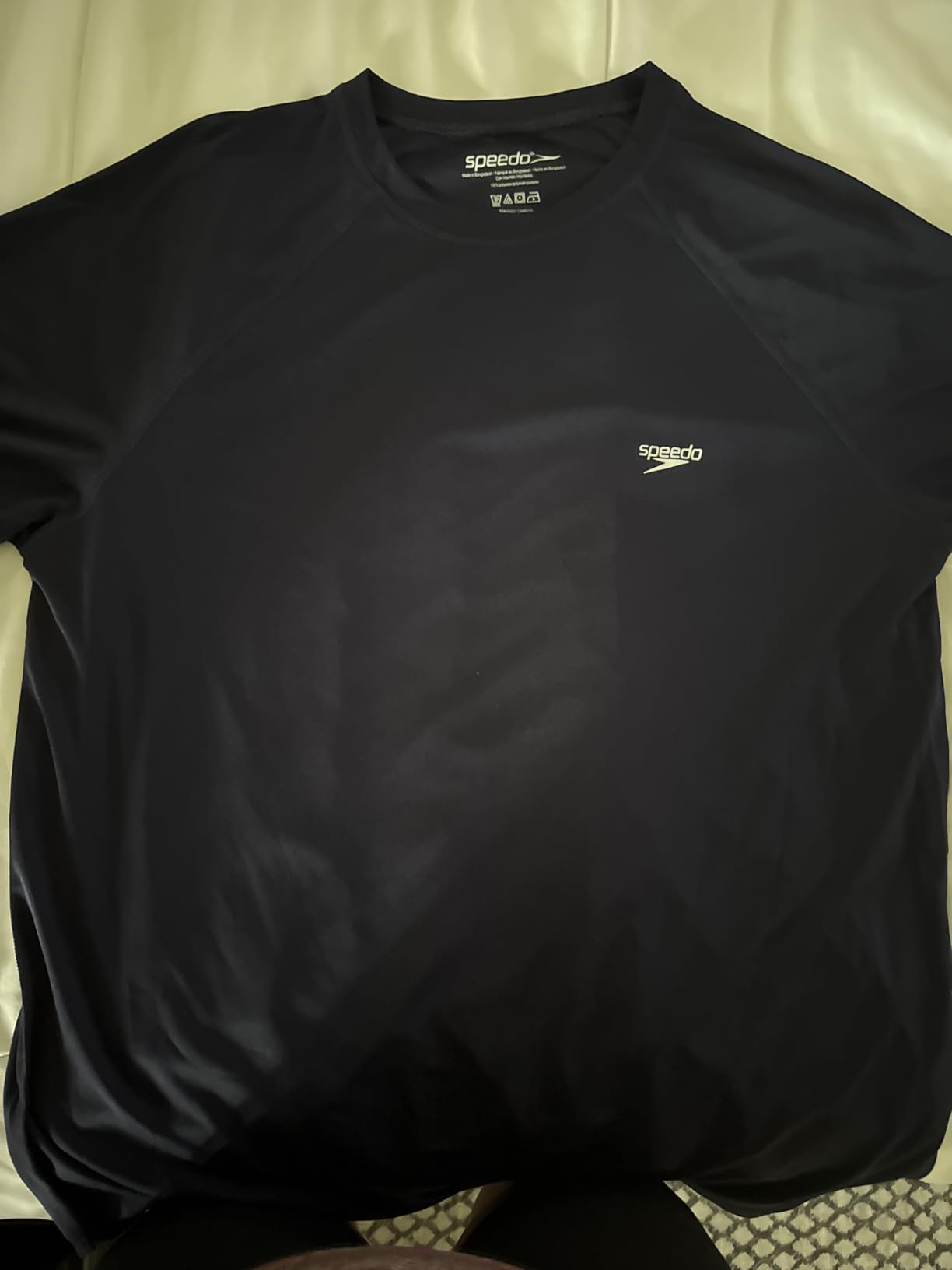 Men's Uv Swim Shirt Short Sleeve Regular Fit Solid customer photo 1