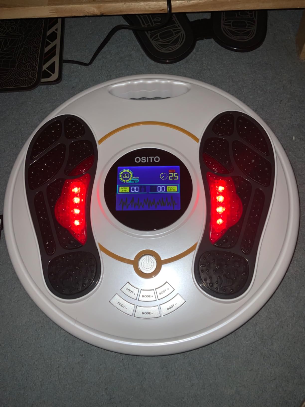 OSITO Circulation System & Nerve Muscle Stimulator - Improves Foot Circulation and Neuropathy, Relieves Feet Legs Pains, Relaxes and Massages Body with TENS Unit & EMS, Clinical-Proven Effective customer photo 2