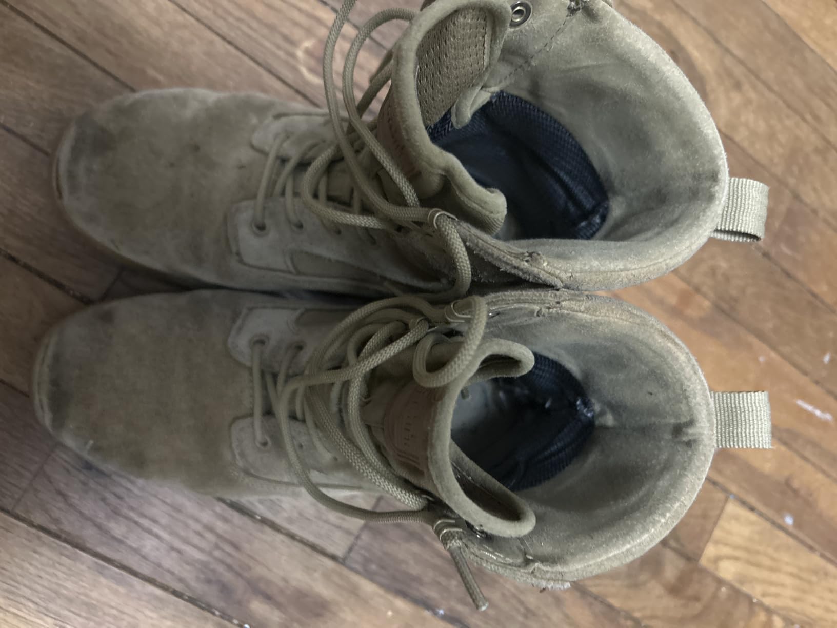 FREE SOLDIER Men's Work Tactical Boots 8 Inches Lightweight Combat Boots Durable Suede Leather Military Boot Desert Boot customer photo 1