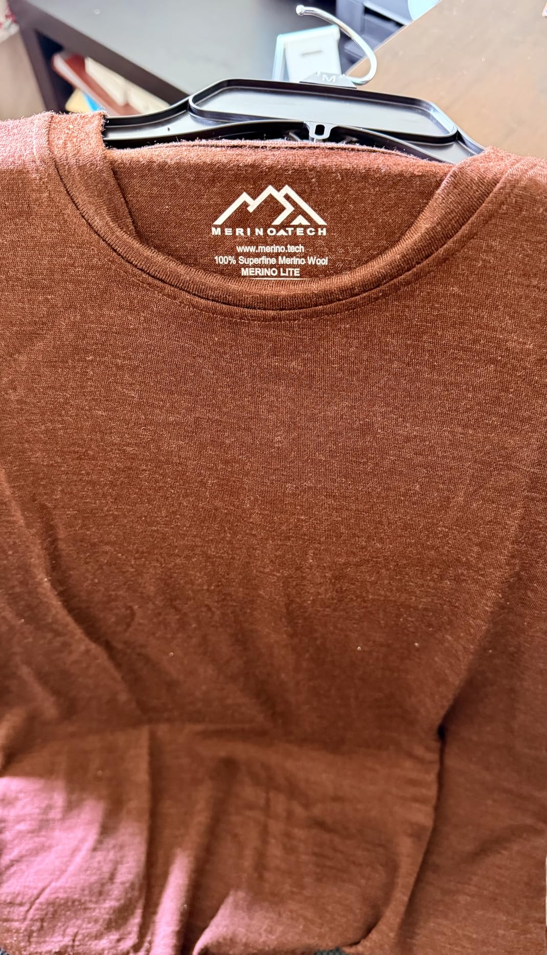 Merino Wool T-Shirt Mens - Merino Wool Undershirt Thermal Shirt for Men and Hiking Socks customer photo 1