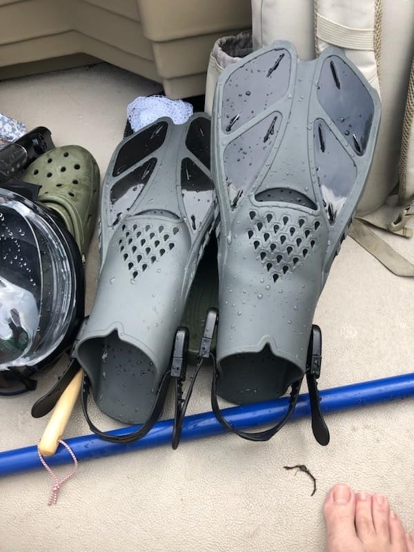 Greatever Snorkel Fins Adjustable Buckles Open Heel Swim Flippers Travel Size Short Swim Fins for Snorkeling Diving Swimming Adult Men Womens customer photo 2