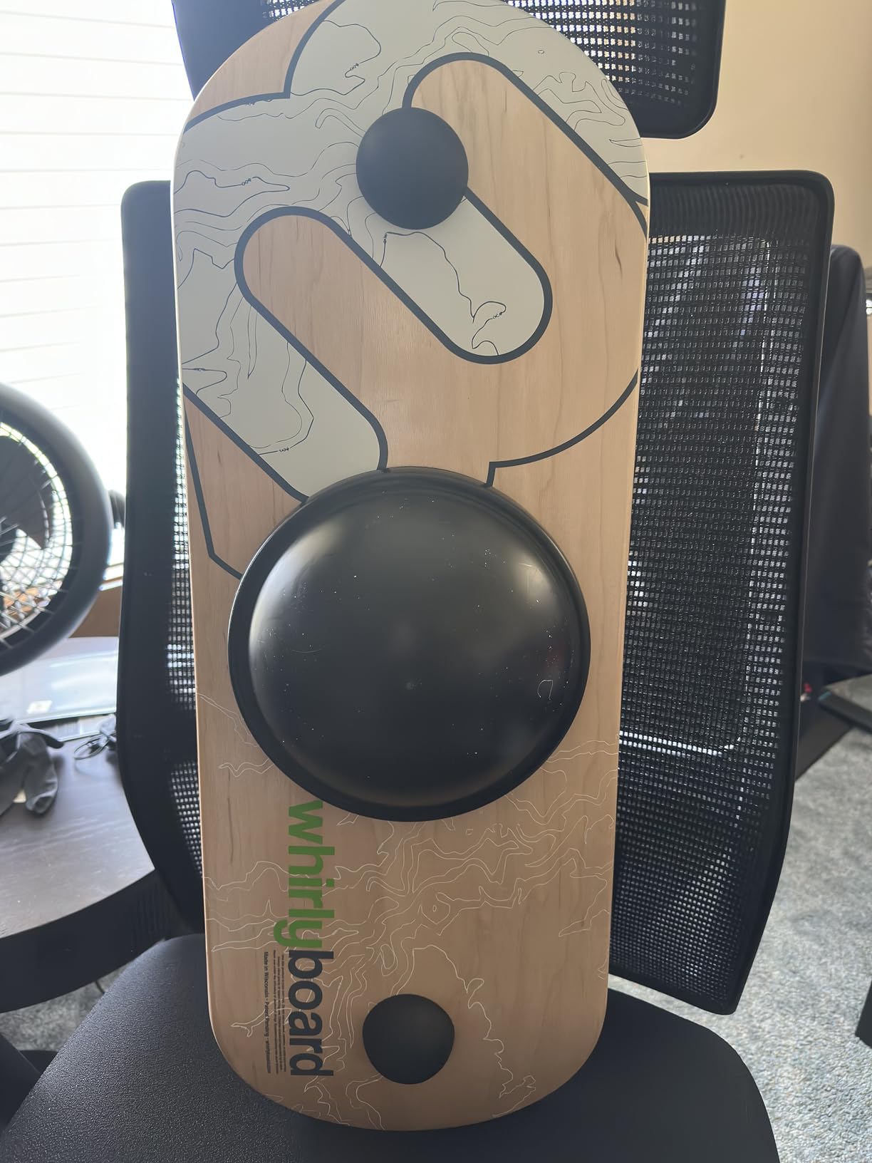 Whirly Board Wide 360° | Standing Desk Balance Board | Wobble Board Portable Home Gym | Snowboard Training | Surf trainer | Balance Board for Kids & Adults | Core Balance Trainer customer photo 1