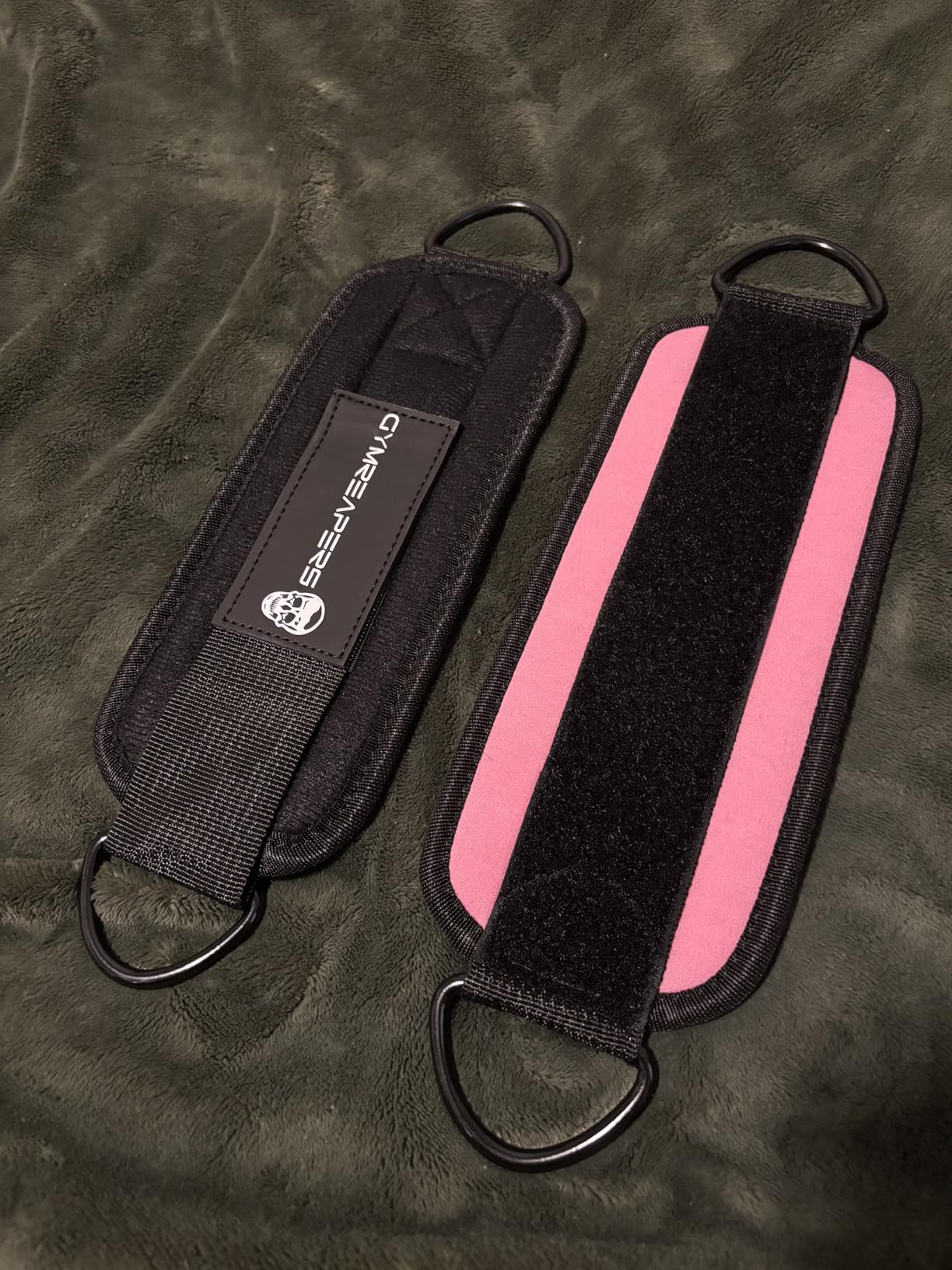 Gymreapers Ankle Straps For Cable Machine Kickbacks, Glute Workouts, Lower Body Exercises - Adjustable Leg Straps with Neoprene Padding customer photo 2