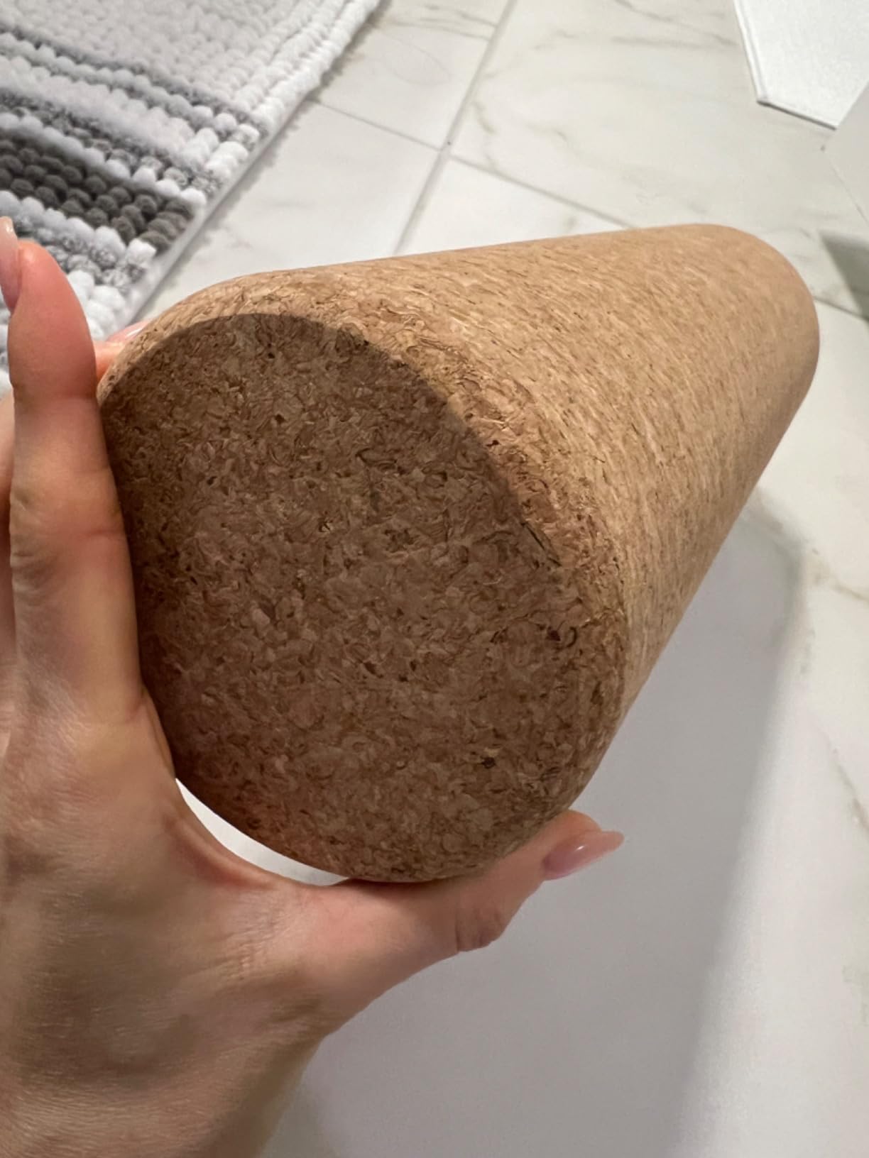 Travel Size Cork Massage Muscle Roller Natural Eco-Friendly NO Foam Roller (12 Inch) customer photo 1