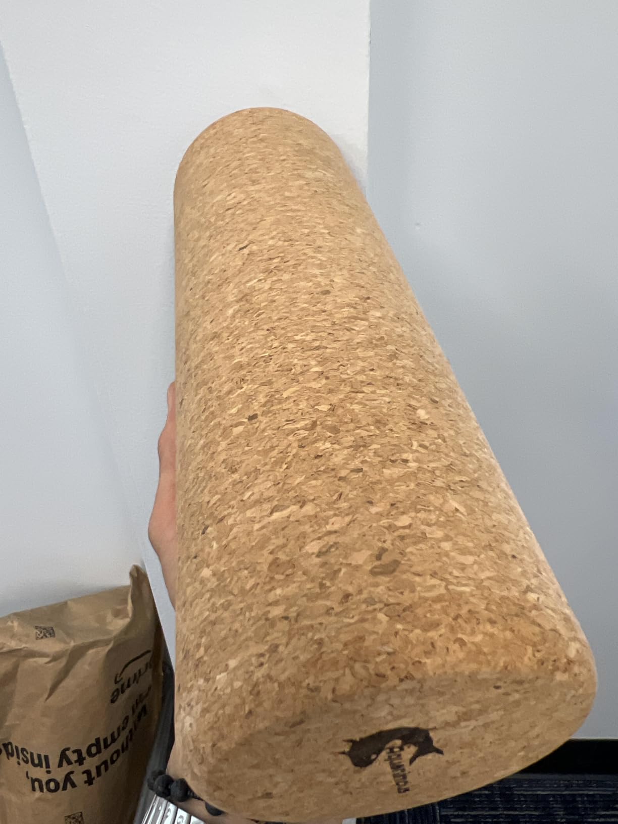 Travel Size Cork Massage Muscle Roller Natural Eco-Friendly NO Foam Roller (12 Inch) customer photo 2