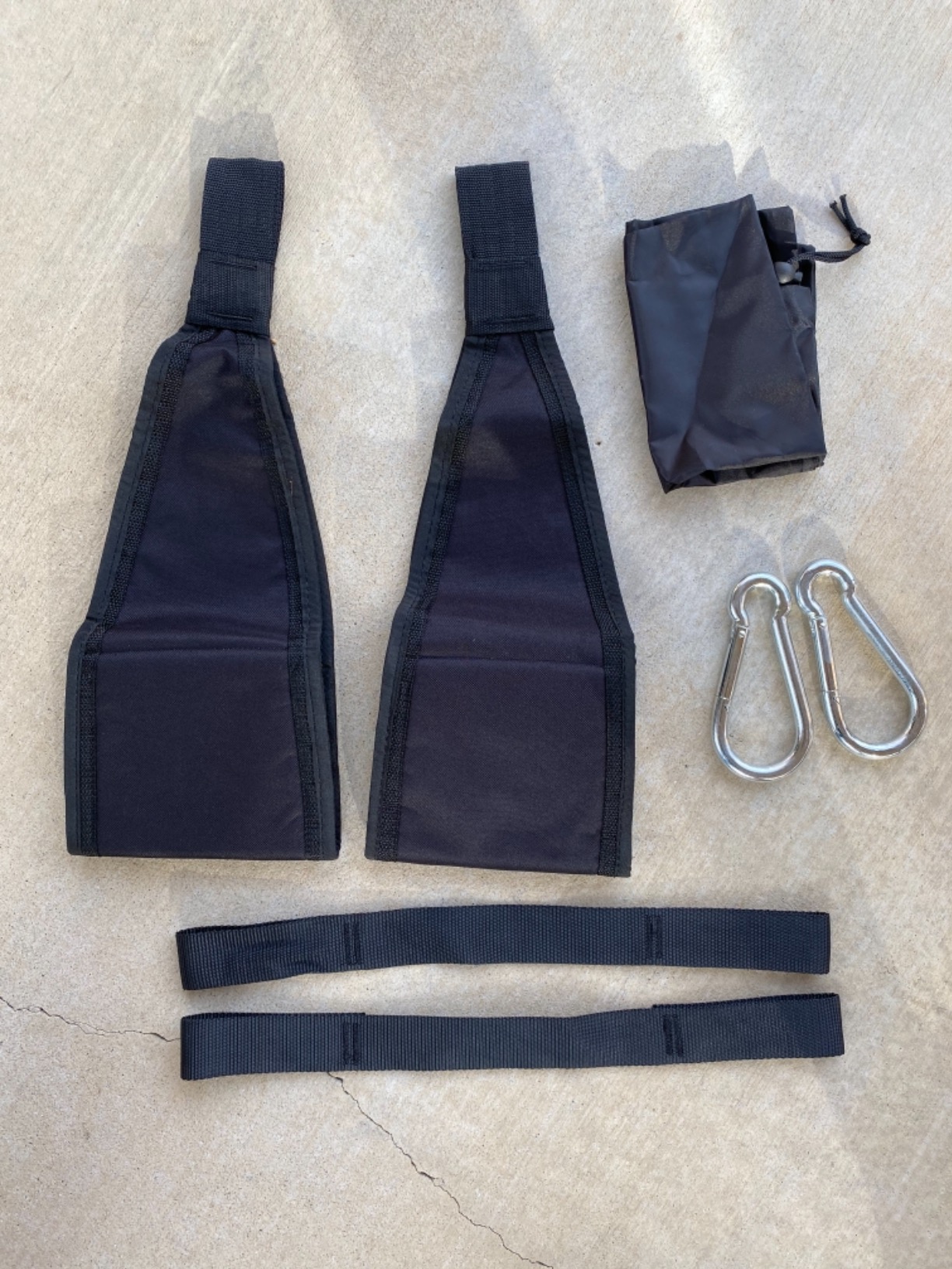 DASKING Hanging Ab Straps with Quick Locks - 1 Pair Gym Sling Straps for Pull Up Bar, Core & Abdominal Workouts customer photo 2