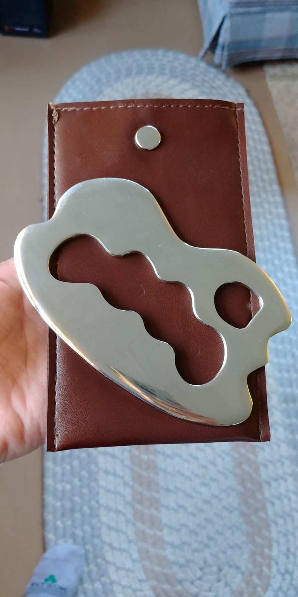 STICKON Stainless Steel Gua Sha Scraping Massage Tool IASTM Tools Great Soft Tissue Mobilization Tool (STICKON-01) customer photo 1