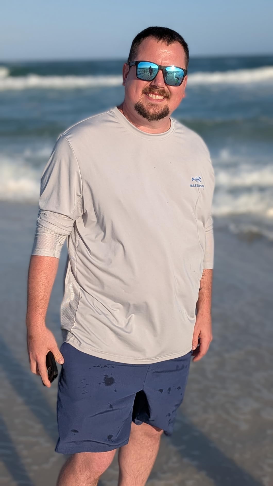 BASSDASH Fishing T Shirts for Men UV Sun Protection UPF 50+ Long Sleeve Tee T-Shirt customer photo 1