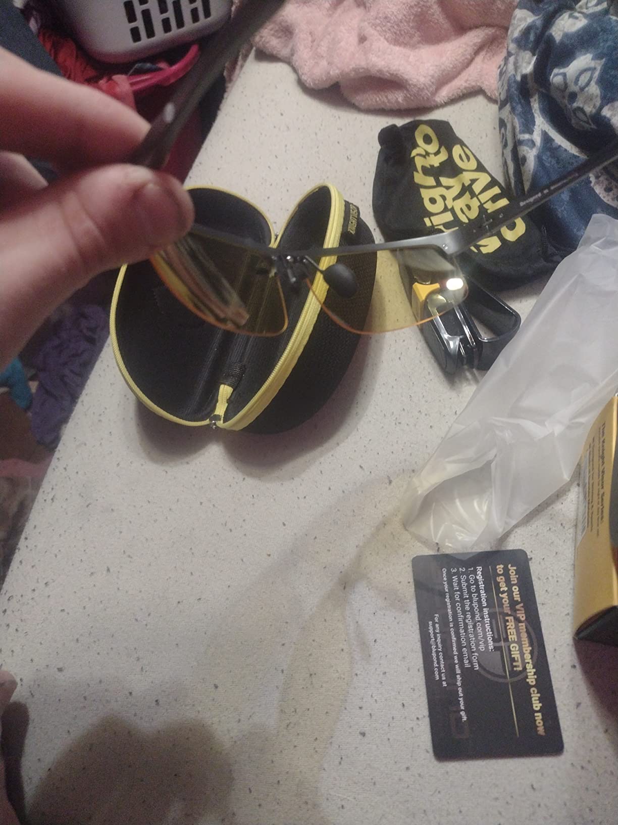 BLUPOND Night Driving Glasses For Men/Women - HD Yellow Vision for Maximum Clarity - Knight Visor customer photo 2