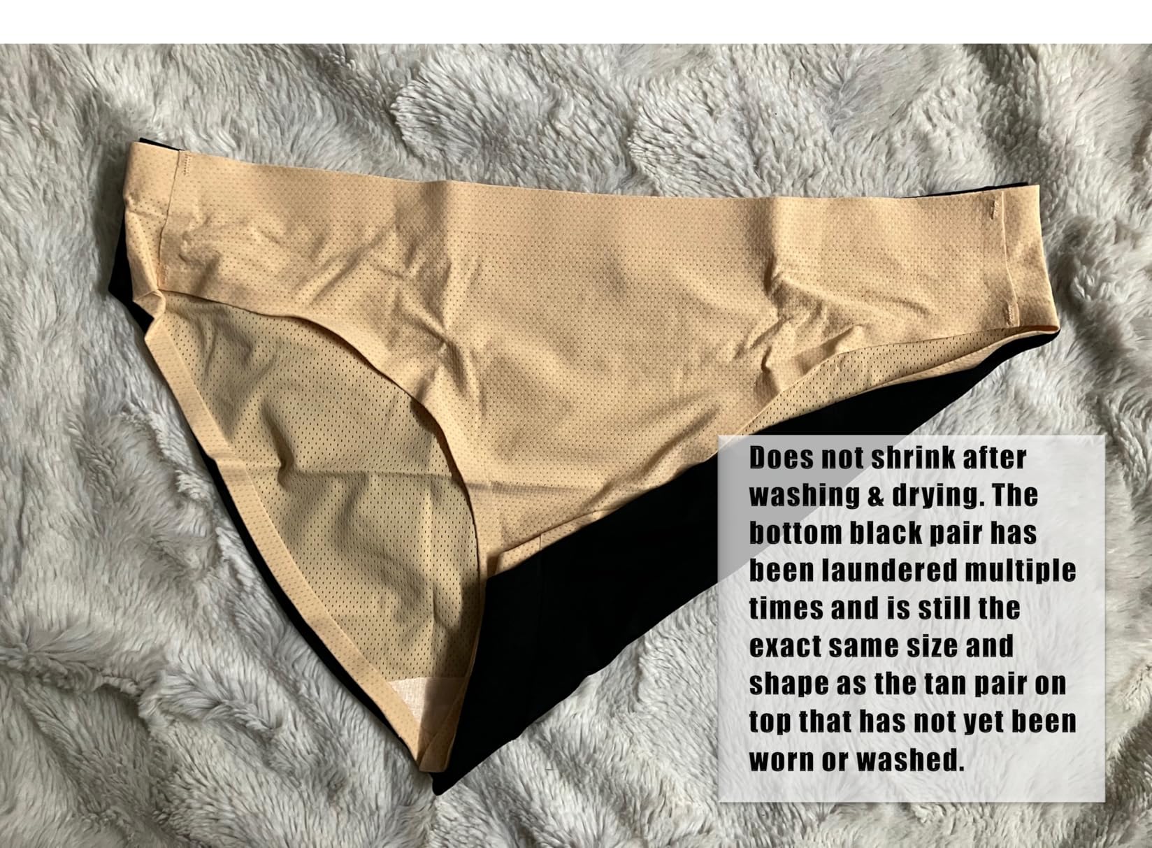 Women Bikini Underwear,Seamless Breathable Ladies Panties,No Show Comfortable Briefs Undies,Invisible Hipster,5-Pack customer photo 2