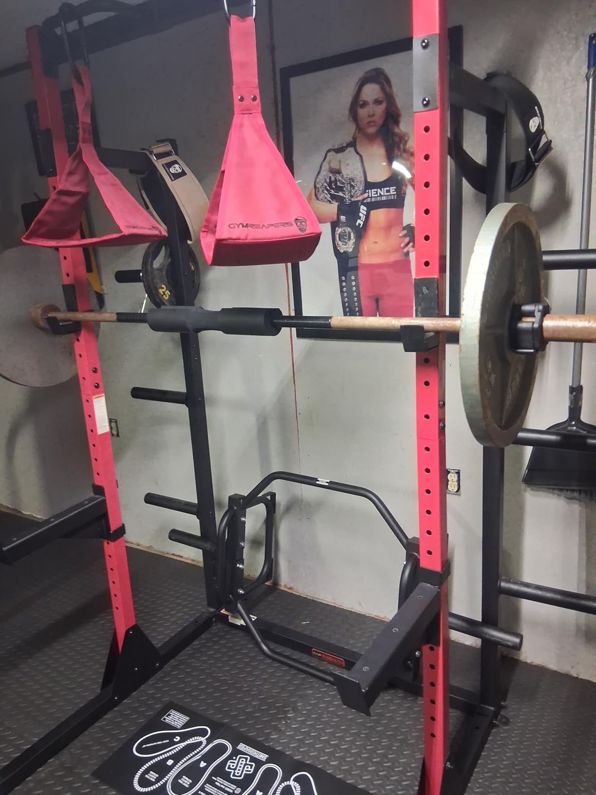 Gymreapers Hanging Ab Straps for Pull-Up Bar - Hang Bar Assist Strap & Strength Workout Equipment, Padded Adjustable Arm Supports with 2 Steel Carabiners for Leg Raises, Abdominal & Core Training customer photo 1