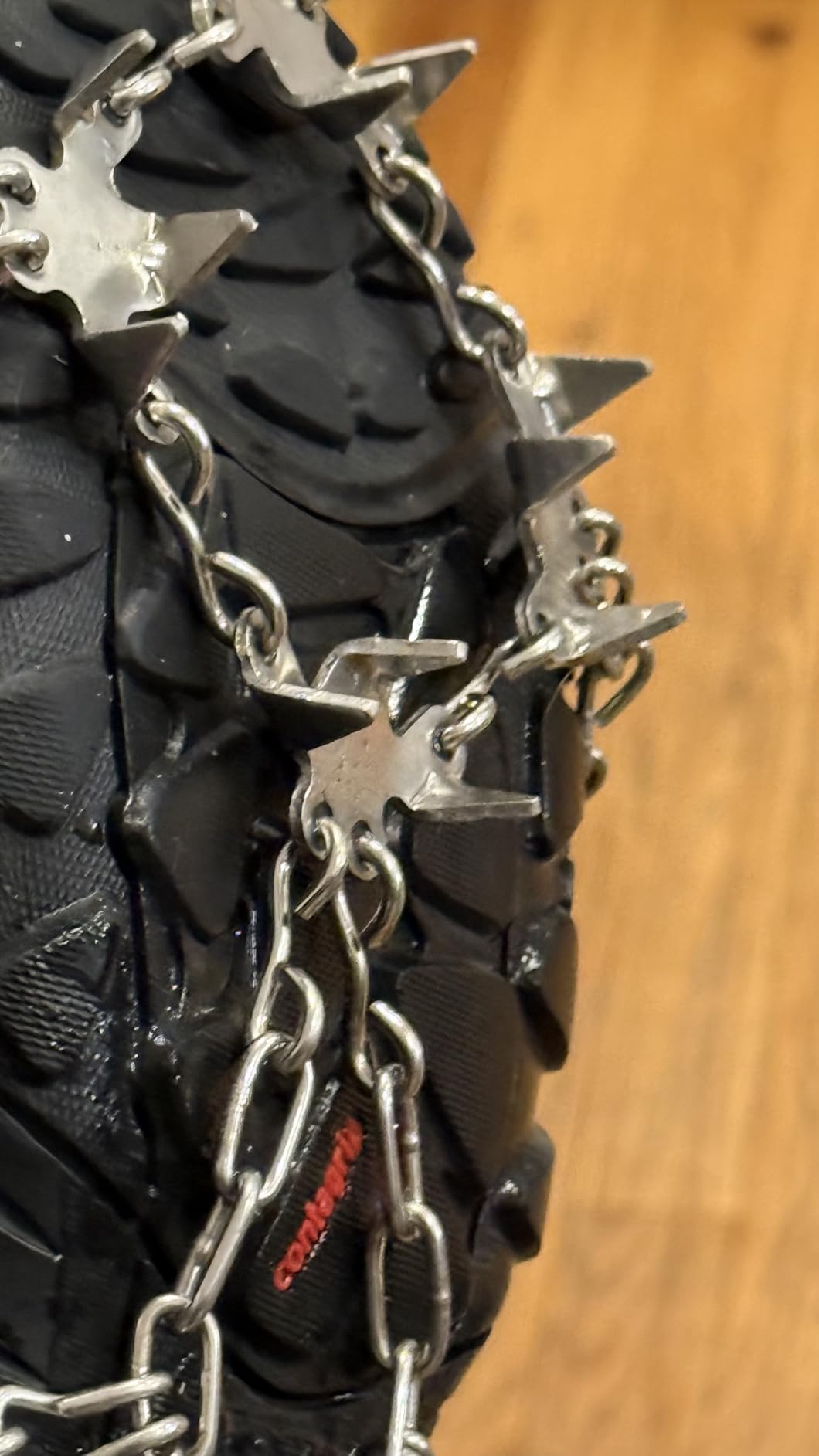 WIN.MAX Crampons for Shoes, Traction Cleats Ice Snow Grips with 19 Stainless Steel Spikes, Shoe Talons Anti-Slip Boots Spikes for Walking, Jogging, Climbing and Hiking customer photo 1