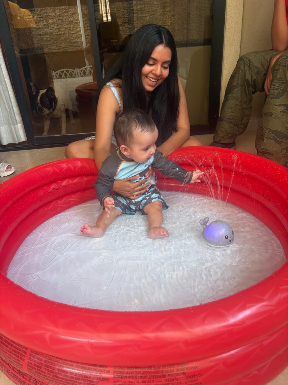 Simple Joys by Carter's Baby Boys' Swimsuit Trunk and Rashguard Set customer photo 2