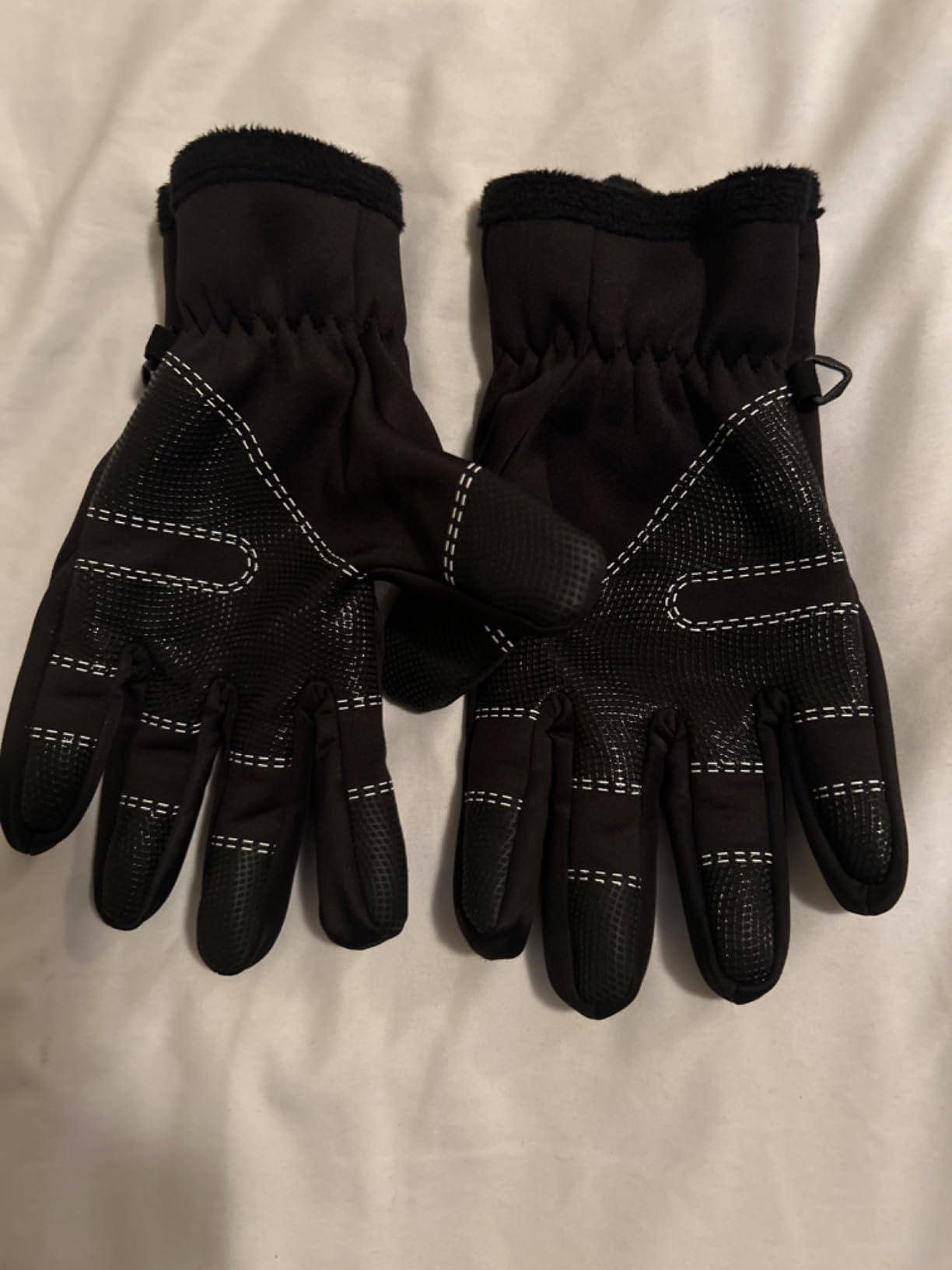 ROCKBROS Winter Cycling Gloves for Men Women Water Resistant Touch Screen Gloves Shock-Absorbing Full Finger Biking Glove Anti-Slip Motorcycle Mountain Bike Gloves, for Fishing, Driving, Golfing customer photo 2