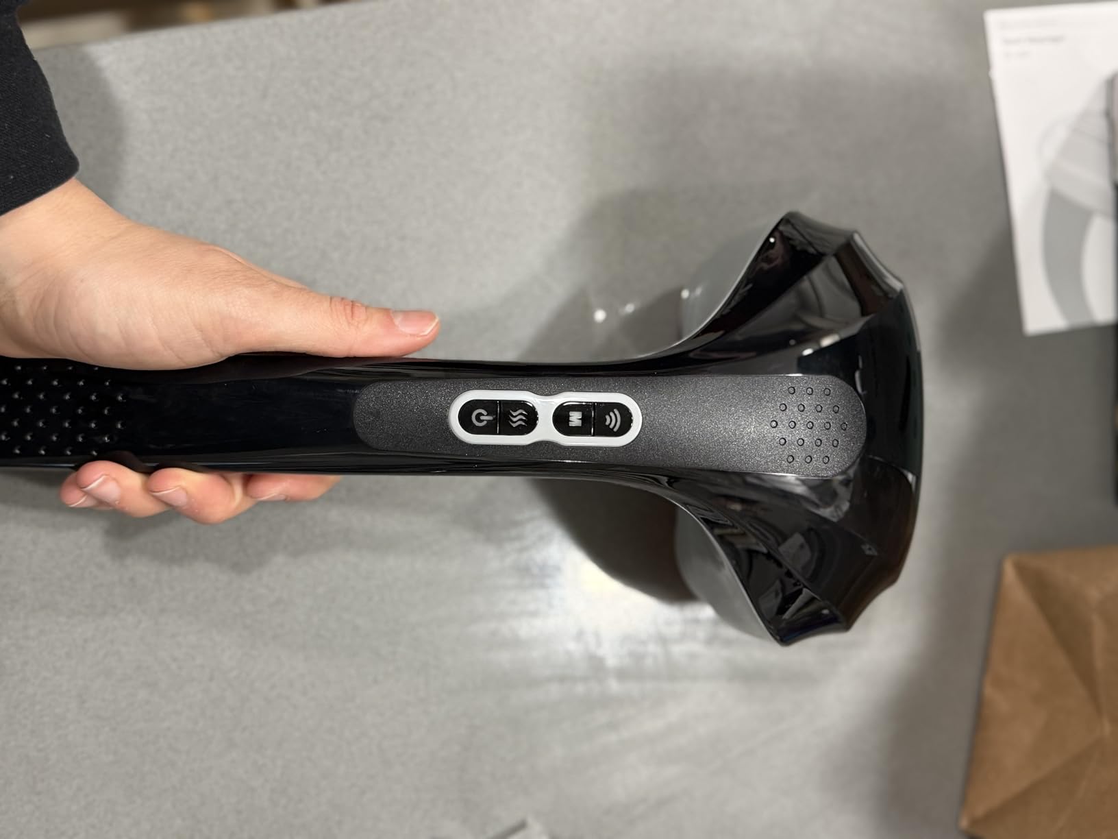 Snailax Cordless Handheld Back Massager with Heat, Deep Tissue Percussion Massager, 3 Sets of Dual Pivoting Heads, Rechargeable Hand Held Massager for Neck, Back Shoulder, Calf, Legs customer photo 1
