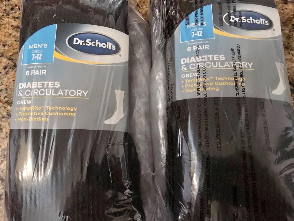 Dr. Scholl's Men's Diabetes and Circulatory Ankle Socks 4 Pair customer photo 1