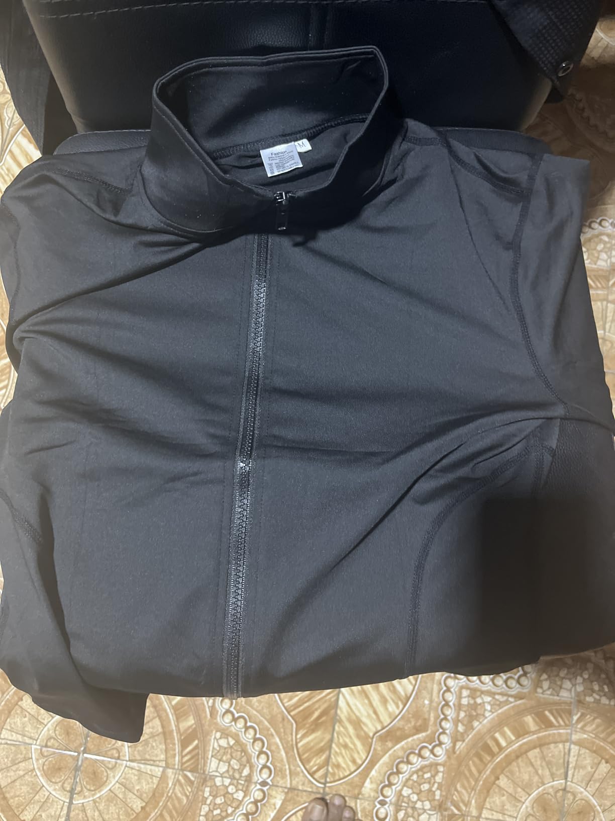 Gihuo Women's Workout Jacket Lightweight Zip Up Athletic Cropped Running Jacket customer photo 1