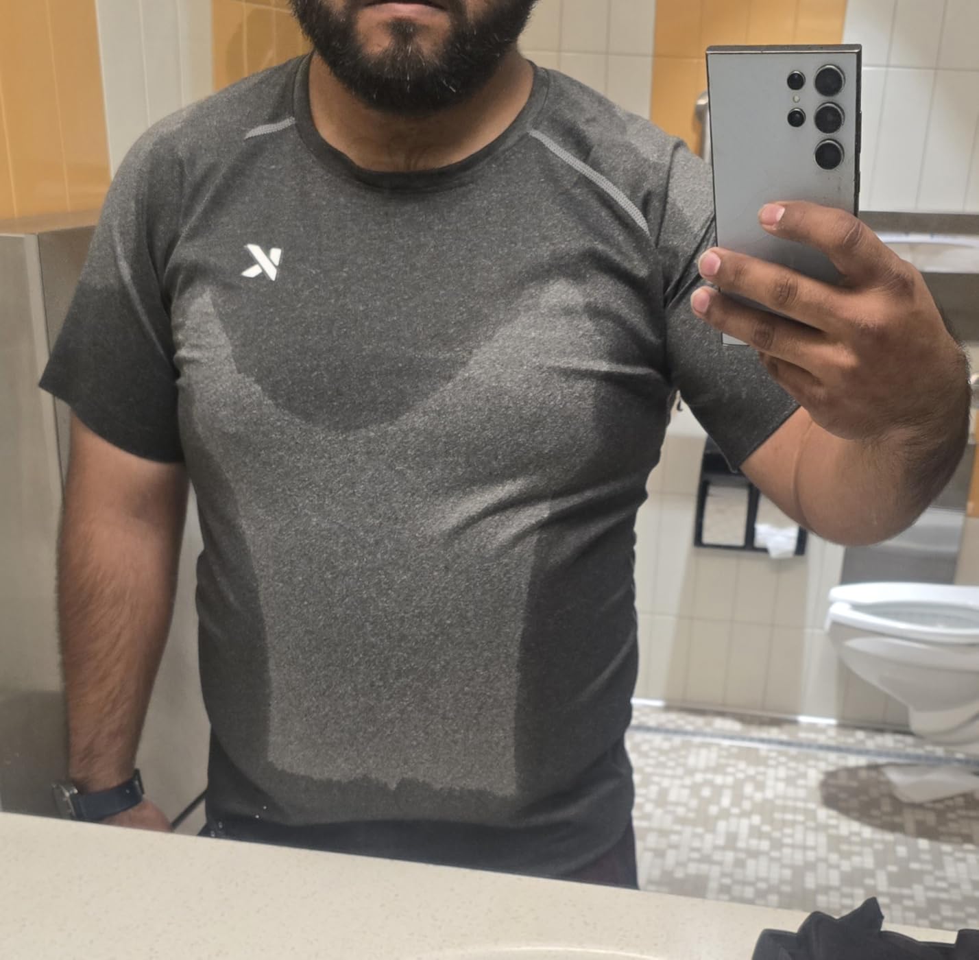 Kewlioo Sauna Shirt for Men - Original Heat Trapping Sweat Vest, Sauna Suit For Men, Compression Sweat Suit for Gym, Workouts customer photo 2