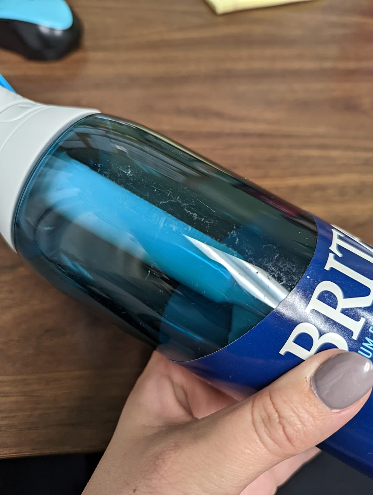 Brita Hard-Sided Plastic Premium Filtering Water Bottle, BPA-Free, Reusable, Replaces 300 Plastic Water Bottles, Filter Lasts 2 Months or 40 Gallons, Includes 1 Filter, Sea Glass - 26 oz. customer photo 2
