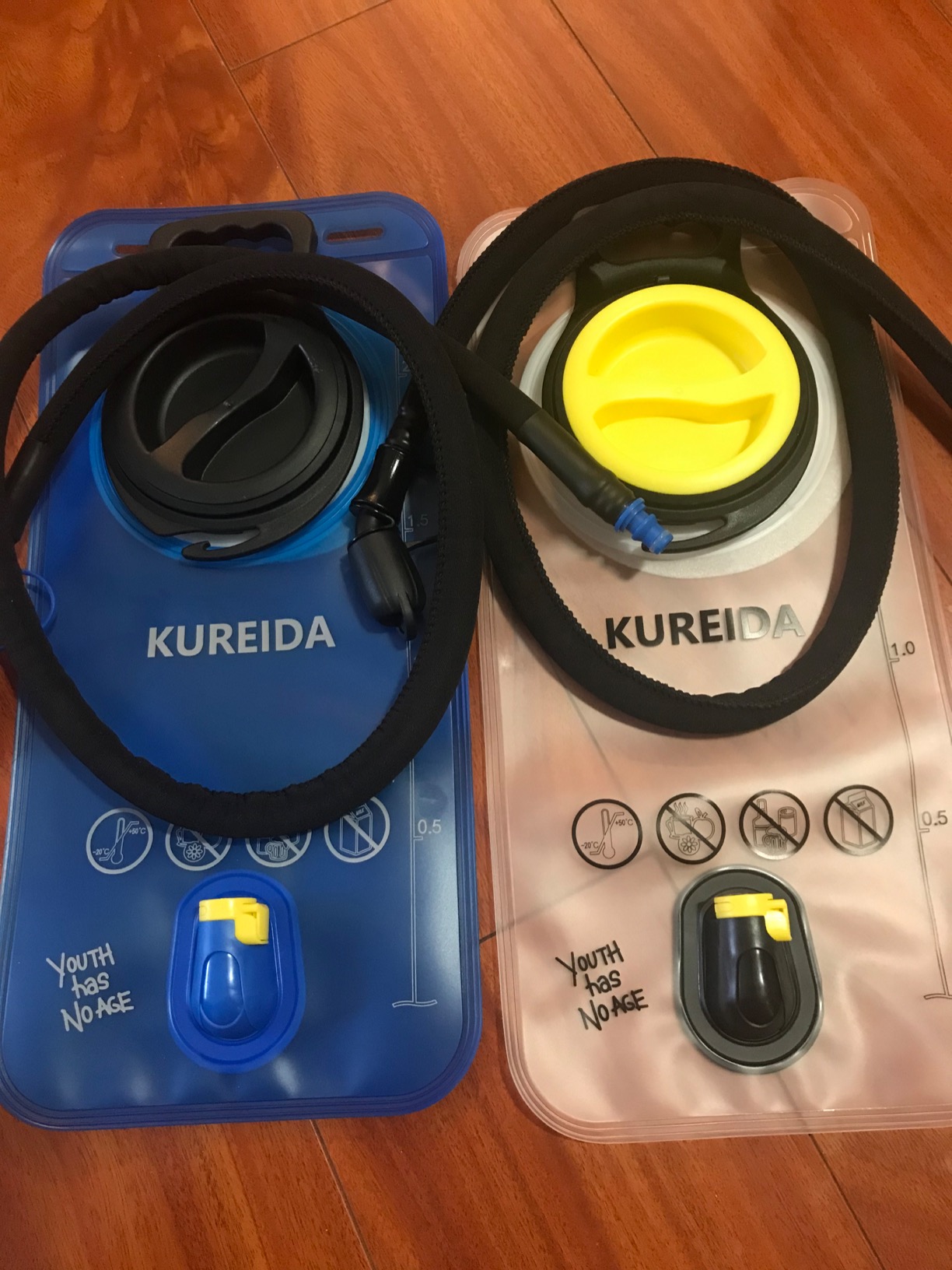 KUREIDA Hydration Bladder 2 Liter, BPA Free Water Bladder for Hiking Backpack Water Storage Bag with Insulated Tube, Hydration Backpack Replacement for Outdoor Camping Running Hiking customer photo 1