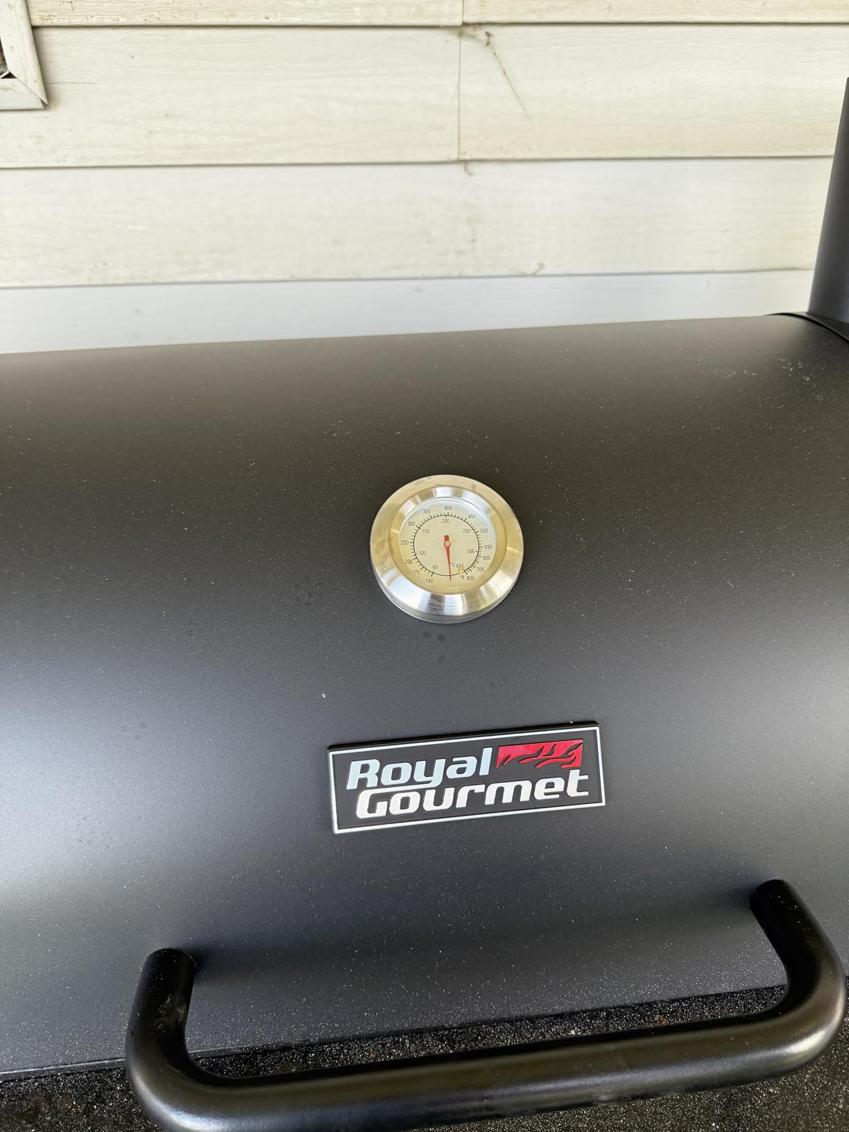 Royal Gourmet CC2036F Barrel Charcoal Grill with Offset Smoker, 1200 Sq. In. Grilling Area customer photo 2