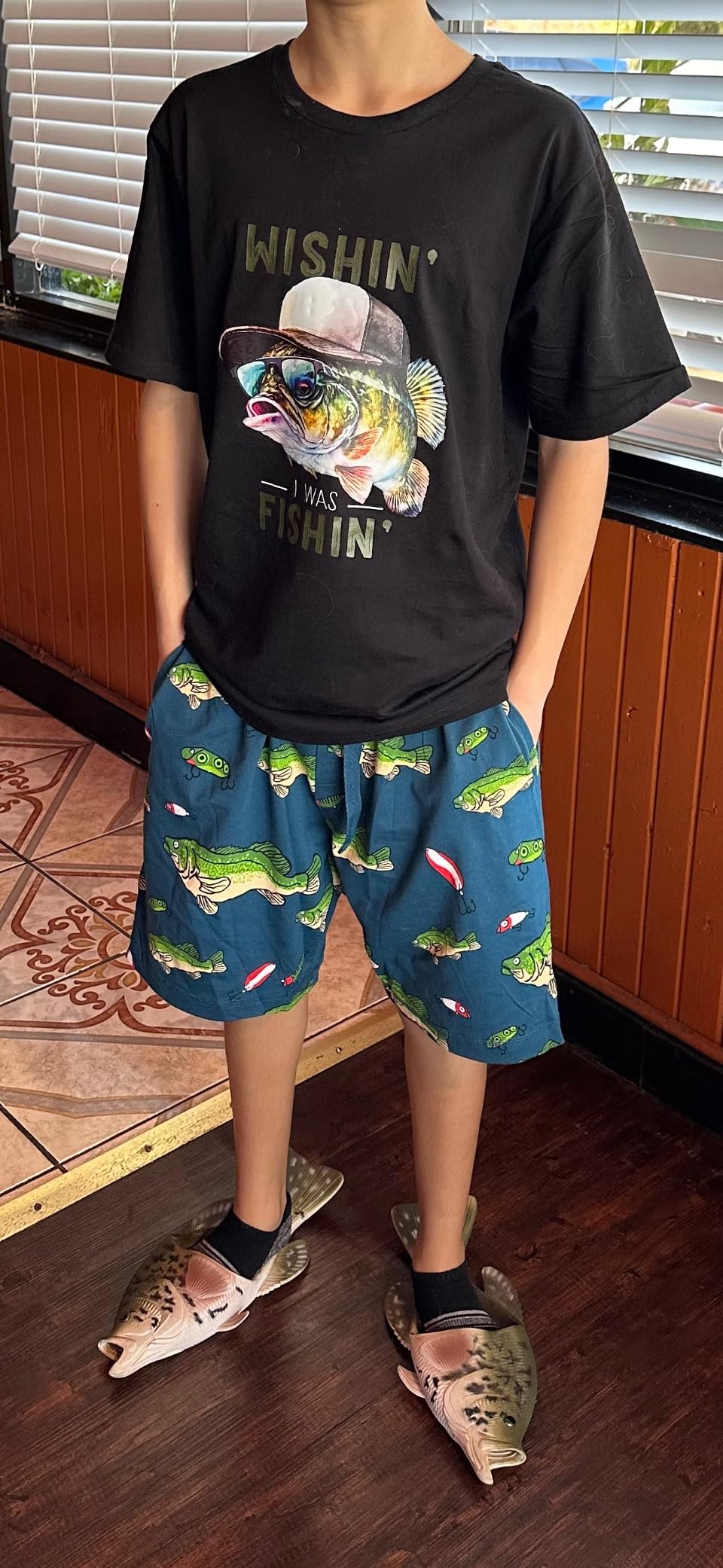 Pajama Shorts for Men, Men's Pajama Bottoms, Soft Shorts with Pockets, Sleepwear customer photo 2