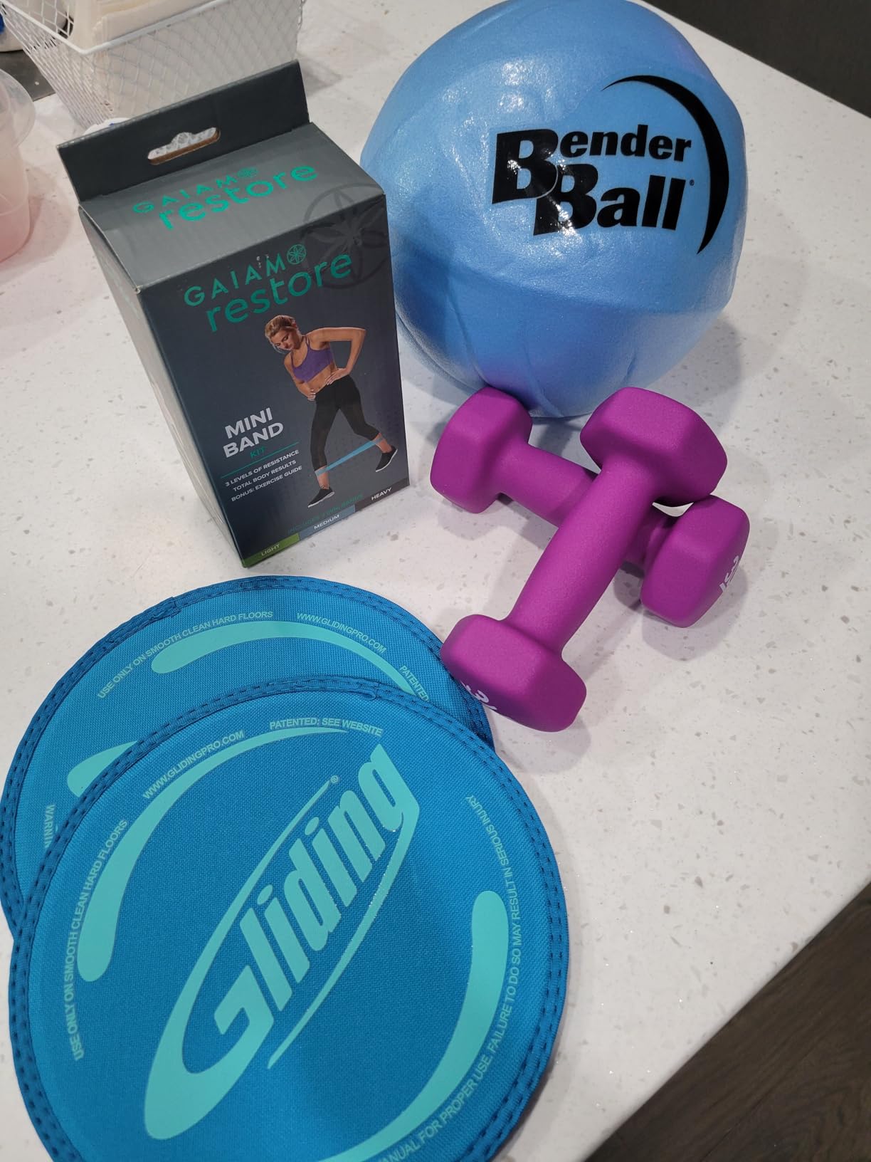Gliding Discs for Working Out - Exercise Sliders for Carpet & Hardwood Floors 1 Pair, Authentic Workout Sliders Disc for Full Body Resistance Workout, Includes 4 Streaming Video Workouts customer photo 1