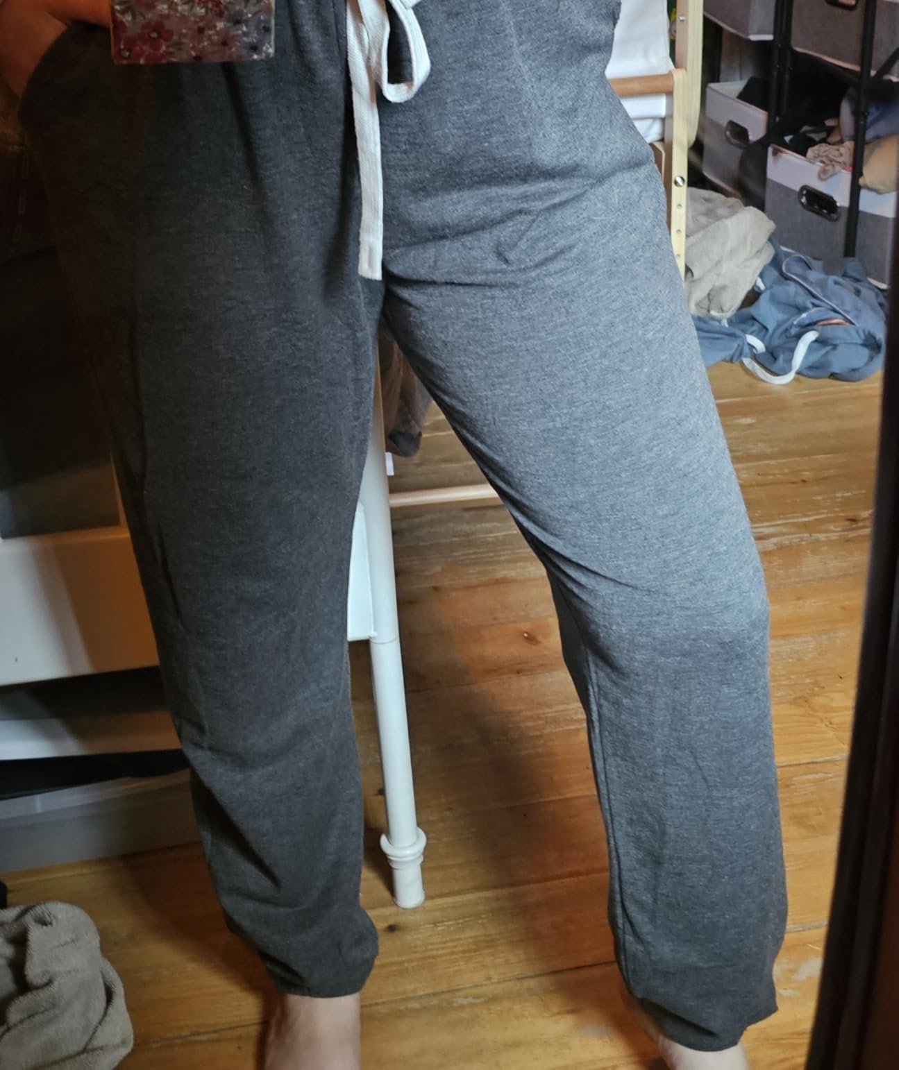 AUTOMET Women's High Waisted Lounge Sweatpants Jogger Pants with Pockets customer photo 1