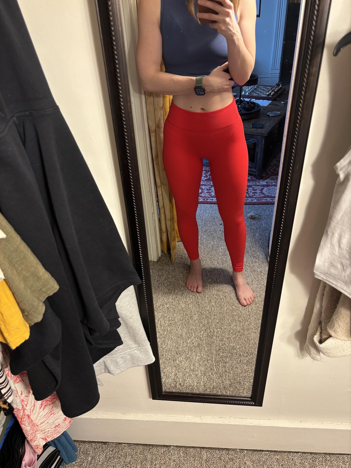 Women Ribbed Seamless Leggings High Waisted Workout Gym Yoga Pants customer photo 1