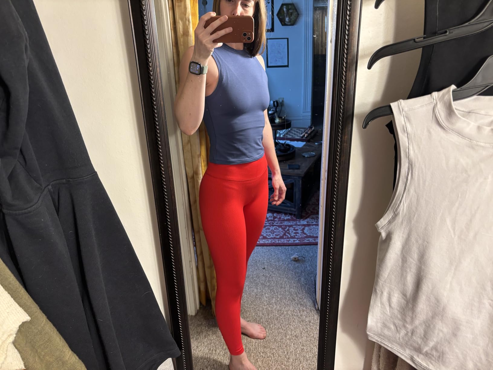 Women Ribbed Seamless Leggings High Waisted Workout Gym Yoga Pants customer photo 2