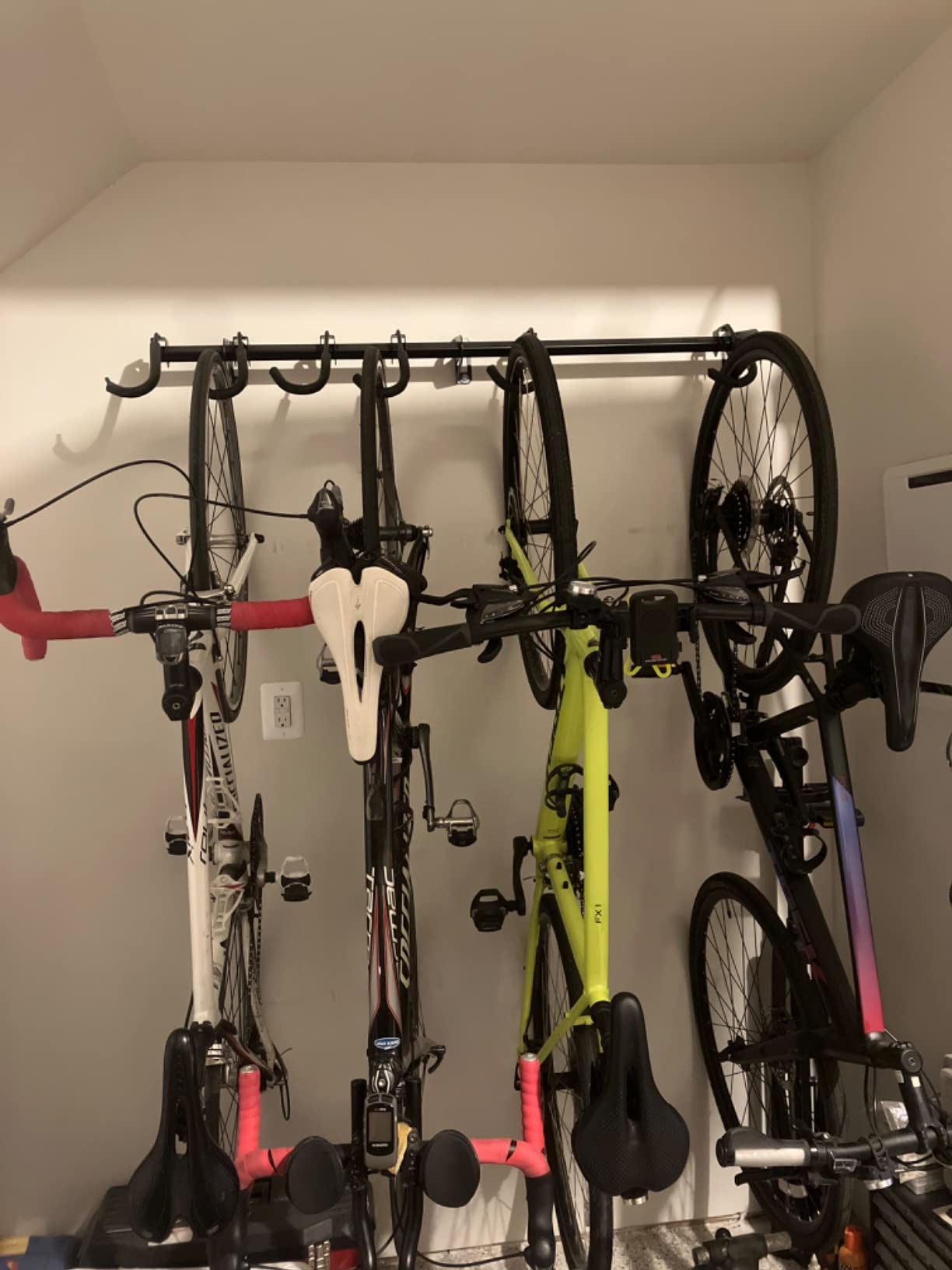 FLEXIMOUNTS 6 Bike Storage Rack, Heavy Duty Wall Mount Hanger for Home & Garage, Holds Up to 300lbs customer photo 2