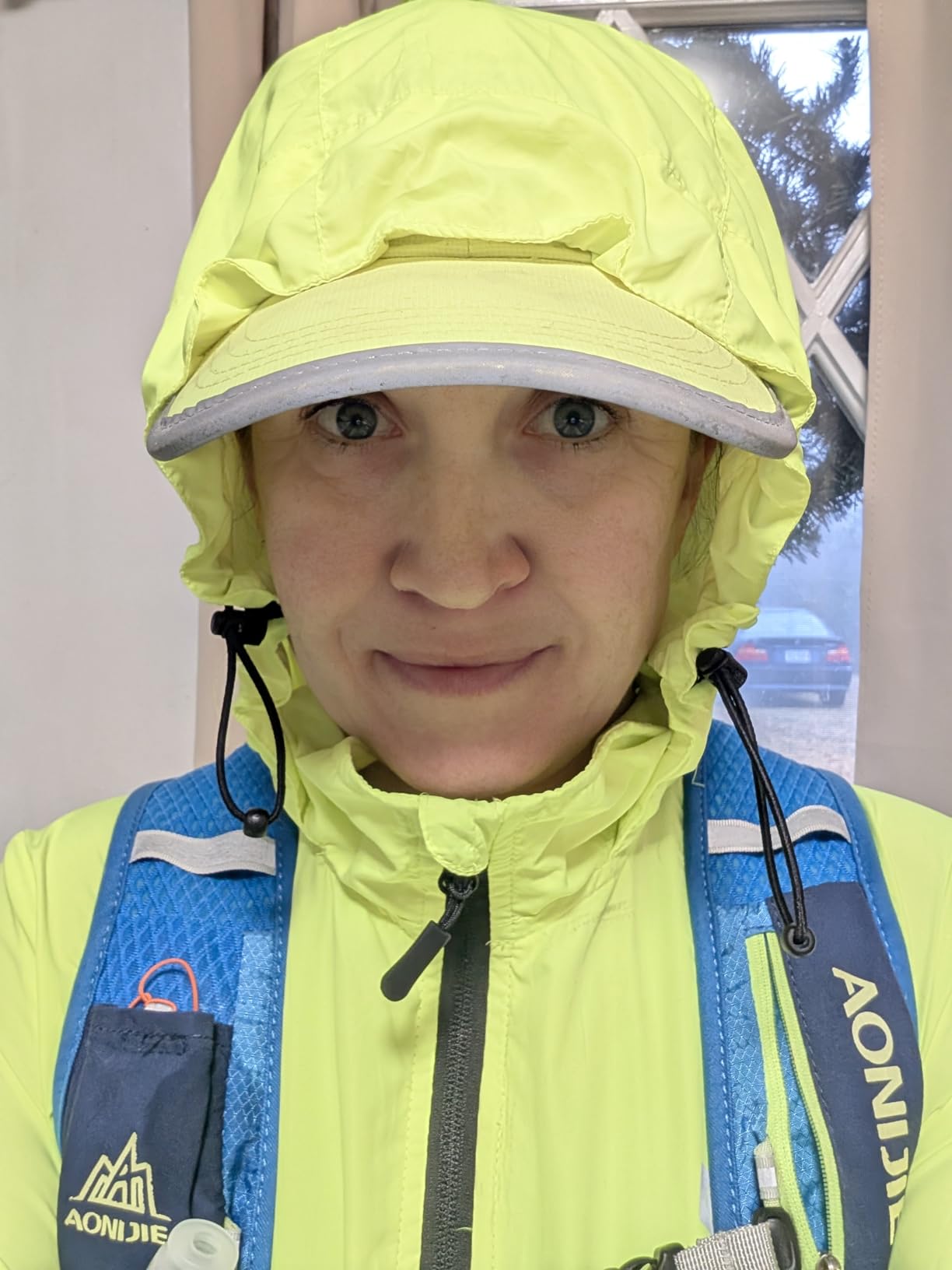 FitsT4 Sports Women's Cycling Running Jackets Lightweight Windproof Bike Windbreaker Reflective with Hooded customer photo 2